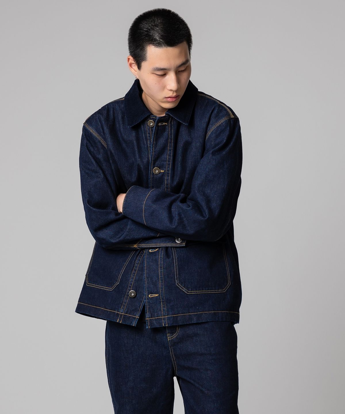 디키즈(DICKIES) 칸디아니 데님 초어 재킷 Indigo Blue