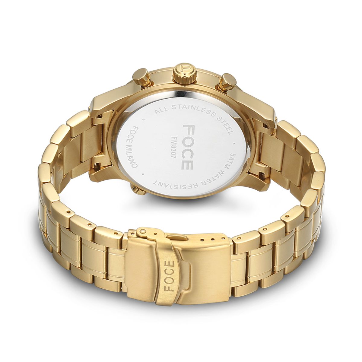 포체(FOCE) 46mm 남성 크로노그래프 메탈시계 FM8307GD