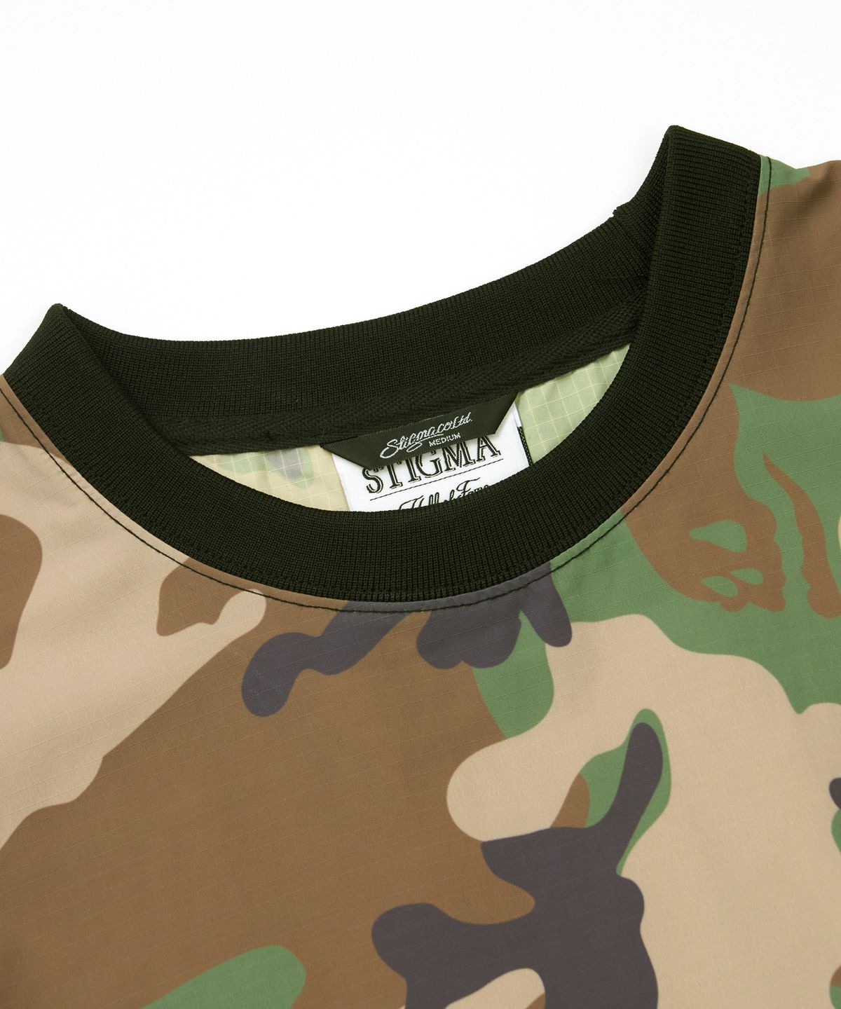 스티그마(STIGMA) Wind Breaker Oversized Crewneck Camouflage