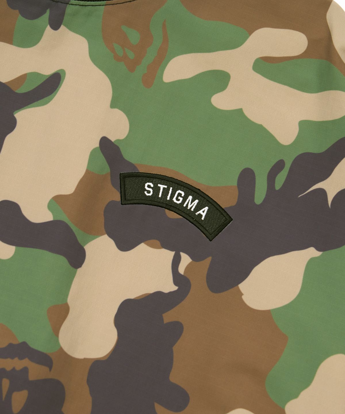 스티그마(STIGMA) Wind Breaker Oversized Crewneck Camouflage