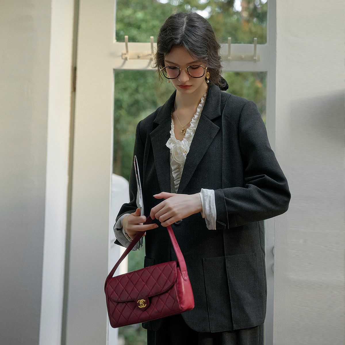 심플레트로(SIMPLE RETRO) SR_Anti-wrinkle commuter jacket
