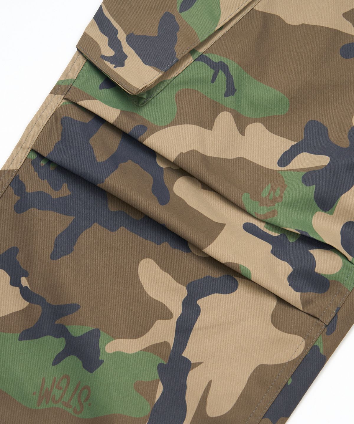 스티그마(STIGMA) Cargo Twill Wide Jogger Pants Camouflage