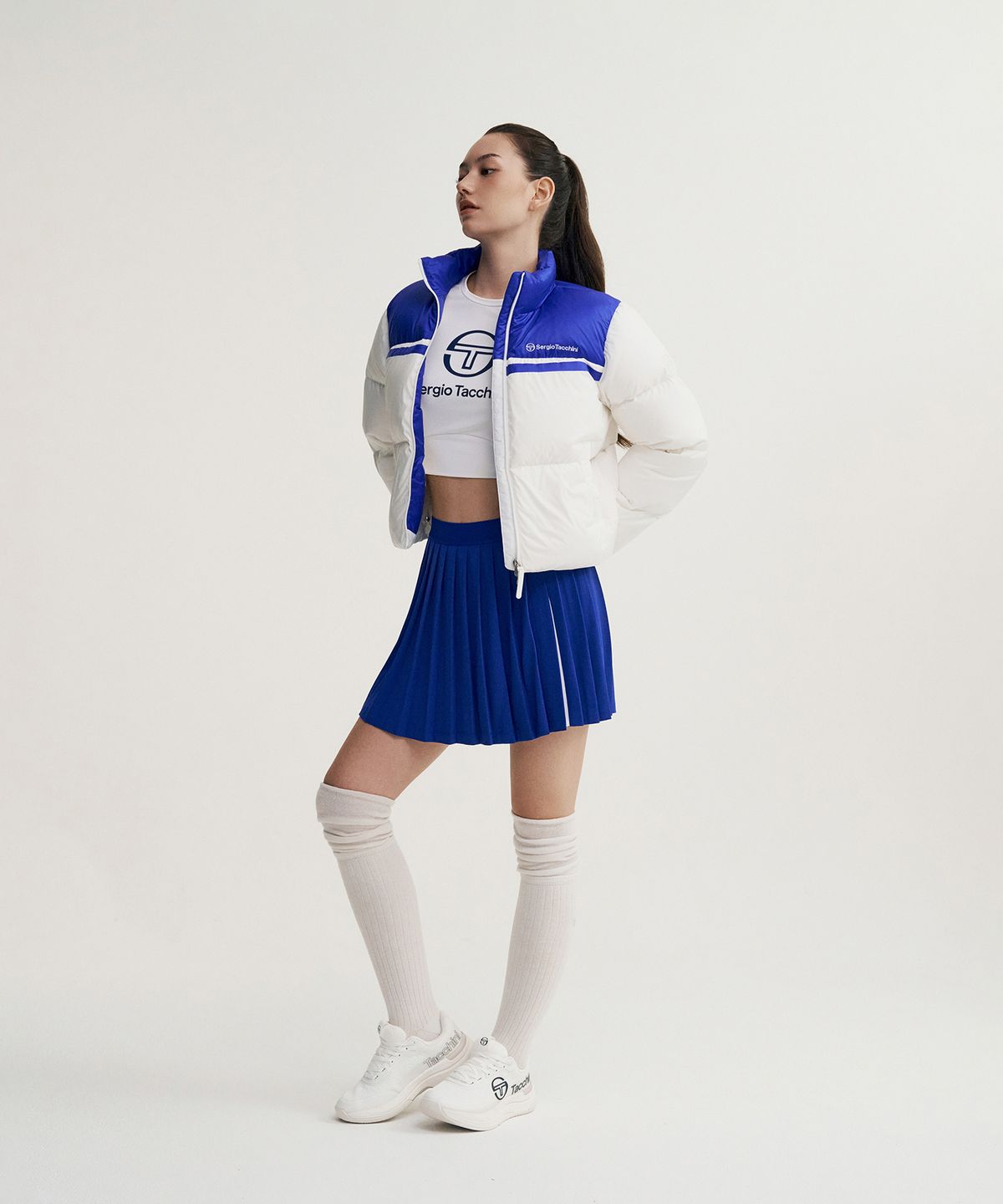 세르지오 타키니(SERGIO TACCHINI) M 쿠쉬웜 숏 다운점퍼 (White)