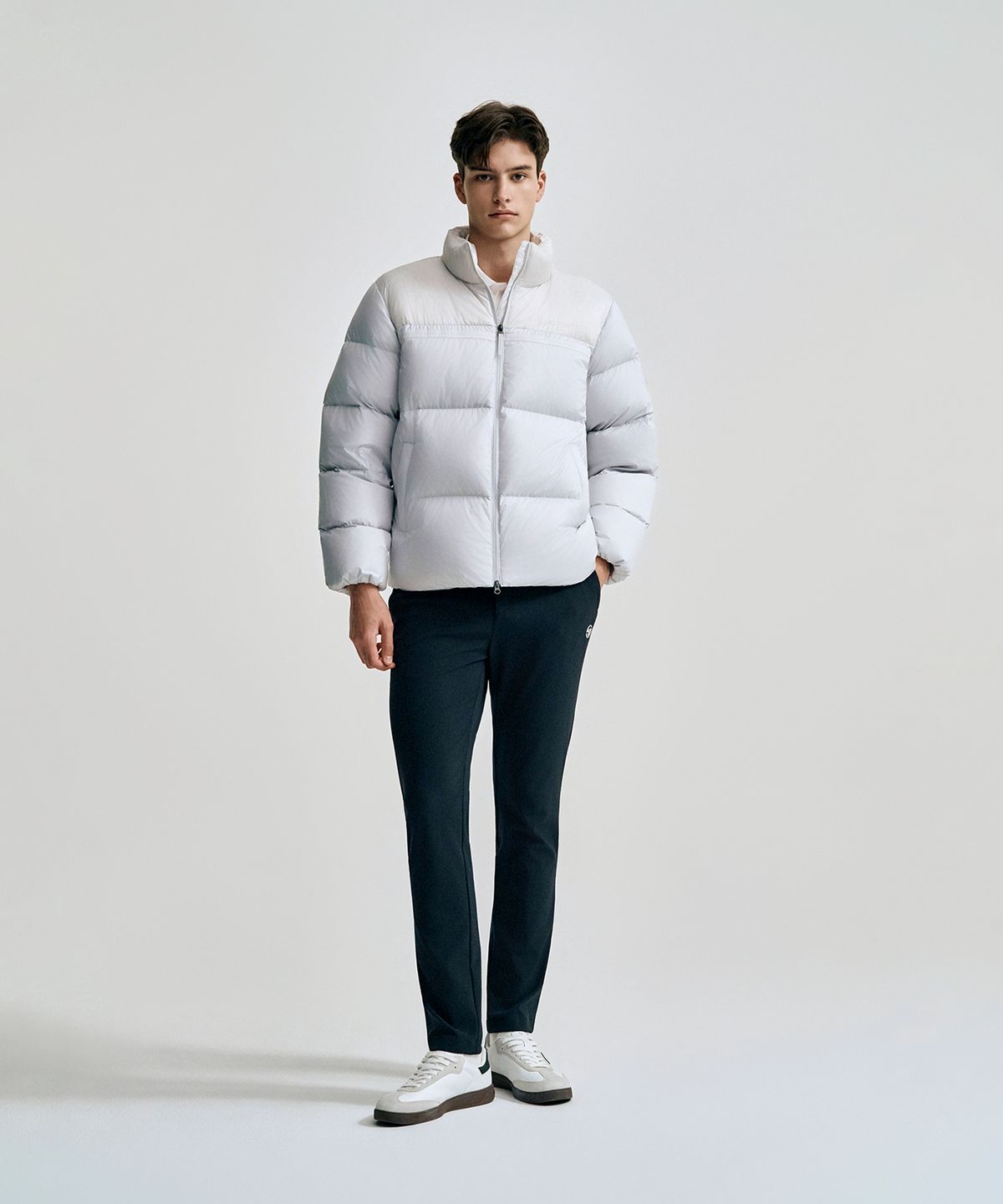 세르지오 타키니(SERGIO TACCHINI) M 고트 다마린도 숏 다운점퍼 (L.Grey)