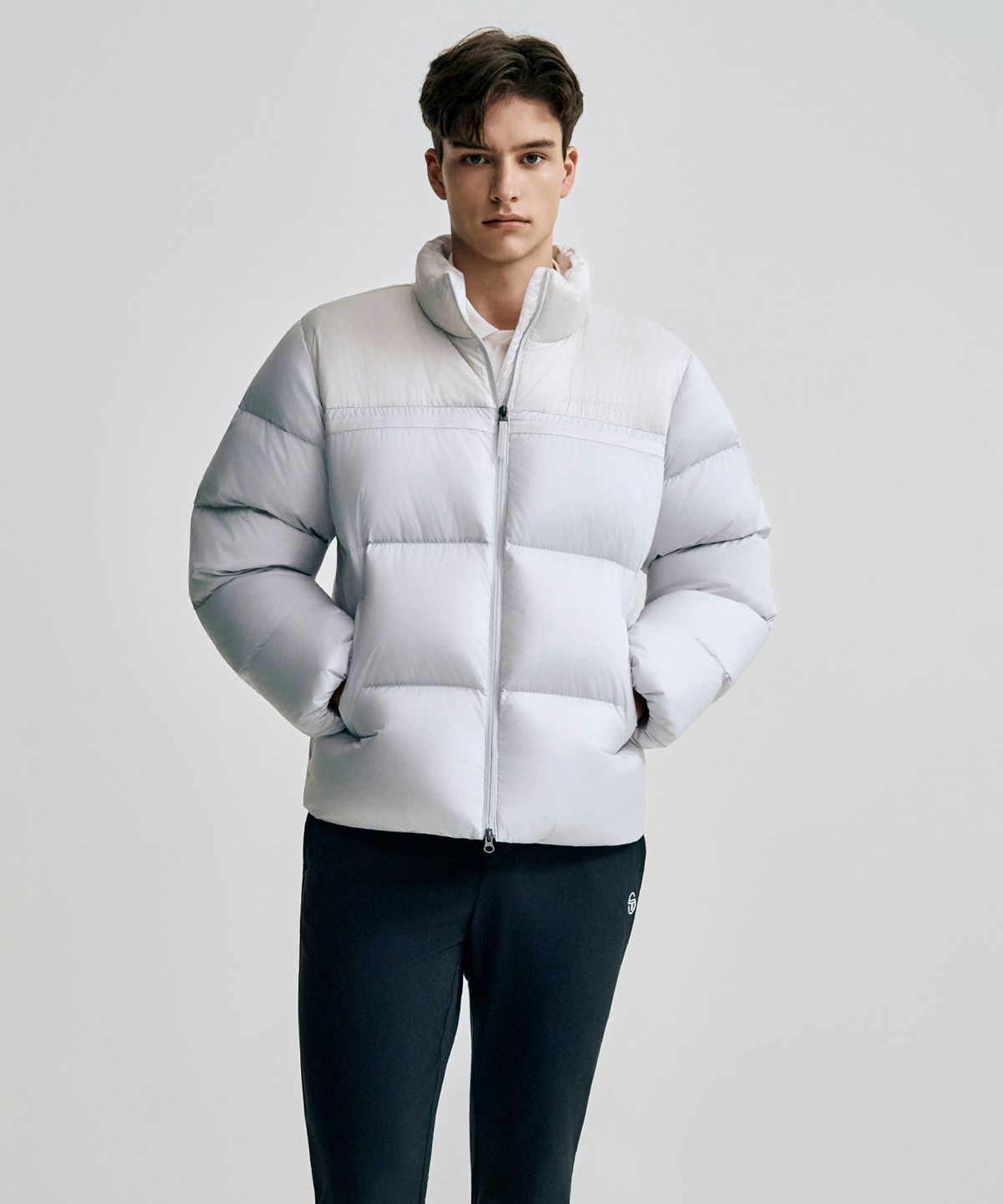 세르지오 타키니(SERGIO TACCHINI) M 고트 다마린도 숏 다운점퍼 (L.Grey)