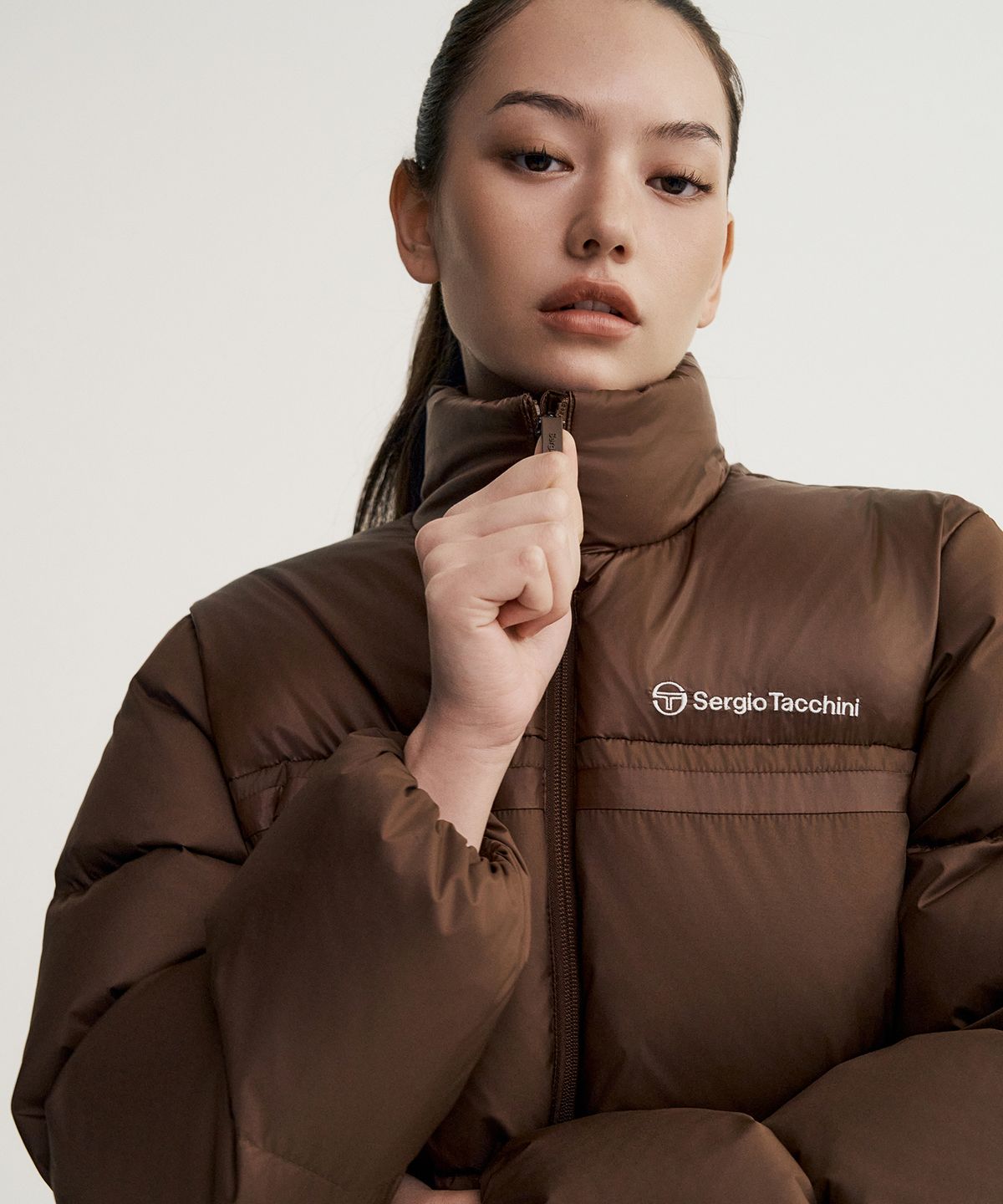 세르지오 타키니(SERGIO TACCHINI) M 쿠쉬웜 숏 다운점퍼 (D.Brown)