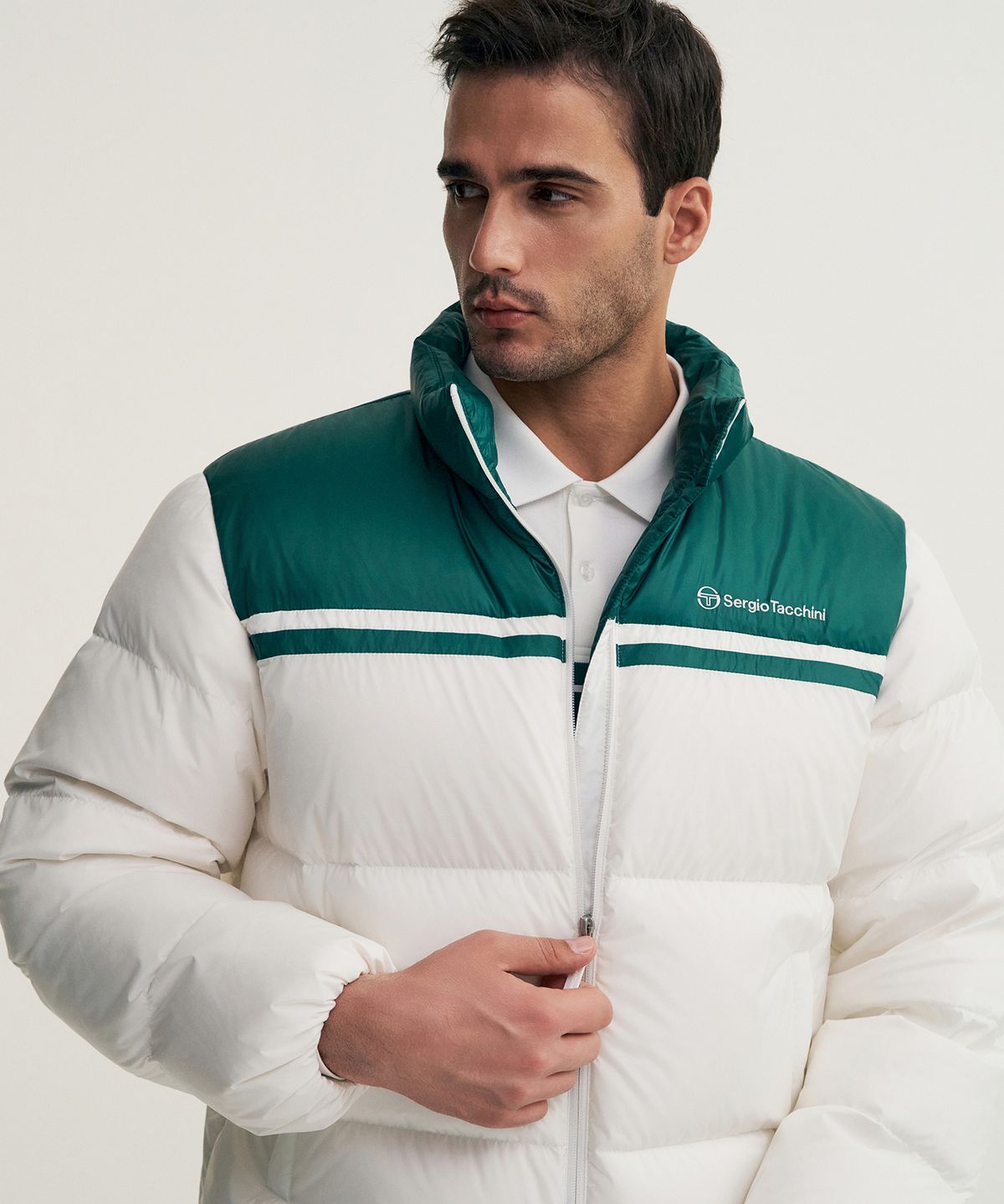 세르지오 타키니(SERGIO TACCHINI) M 쿠쉬웜 숏 다운점퍼 (Green)