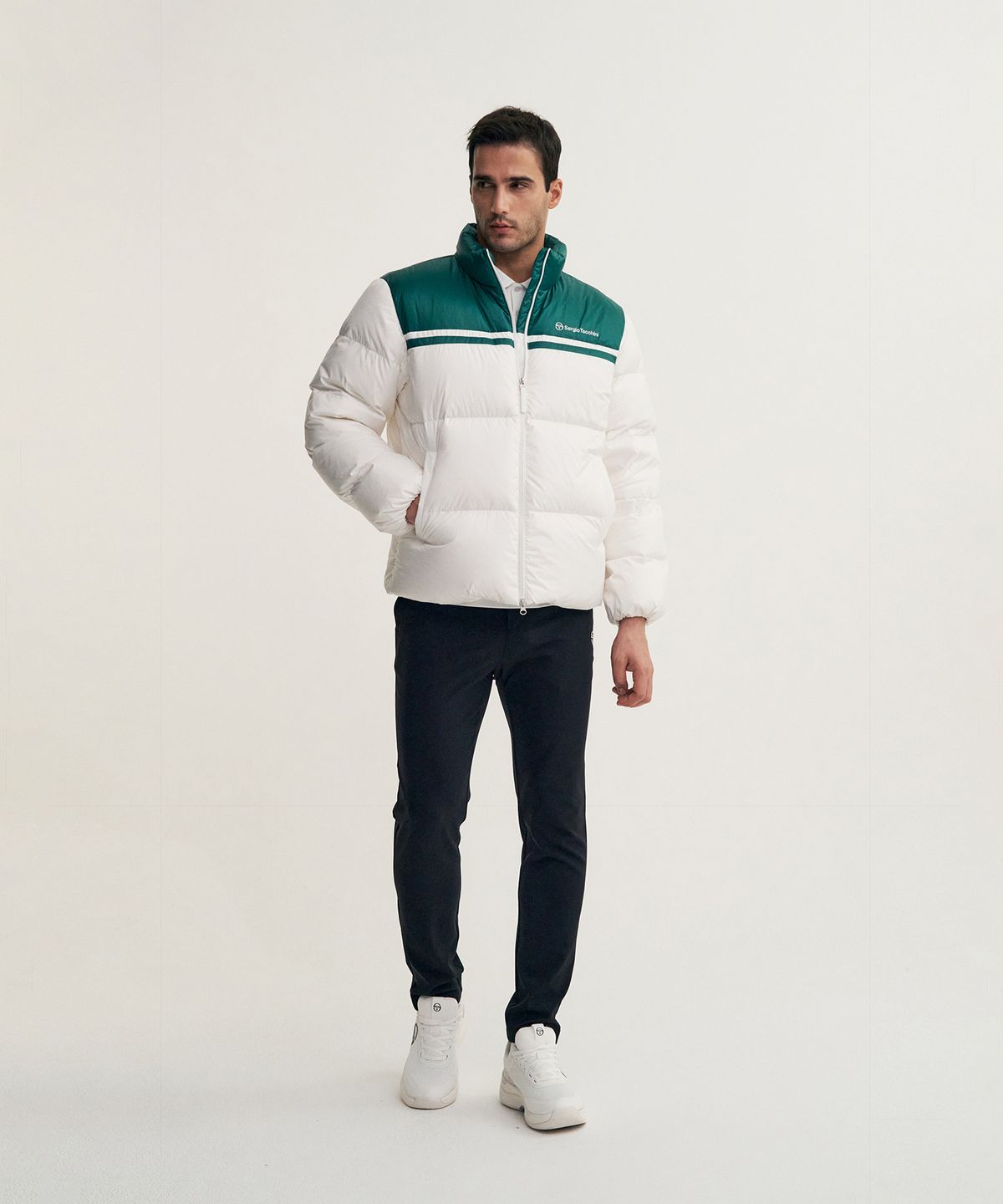 세르지오 타키니(SERGIO TACCHINI) M 쿠쉬웜 숏 다운점퍼 (Green)