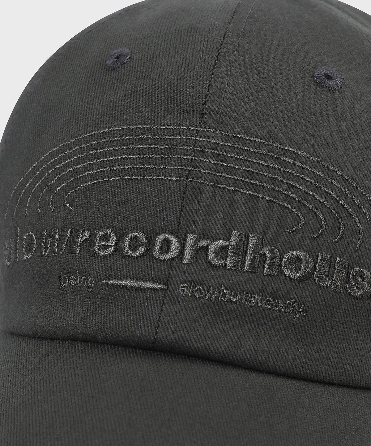 슬로우 레코드 하우스(SLOW RECORD HOUSE) SRH 레코드 볼캡_그레이