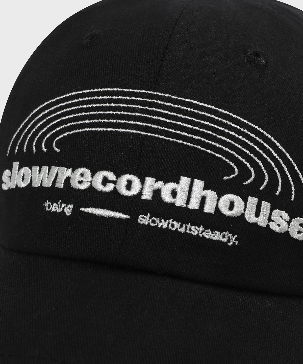 슬로우 레코드 하우스(SLOW RECORD HOUSE) SRH 레코드 볼캡_블랙