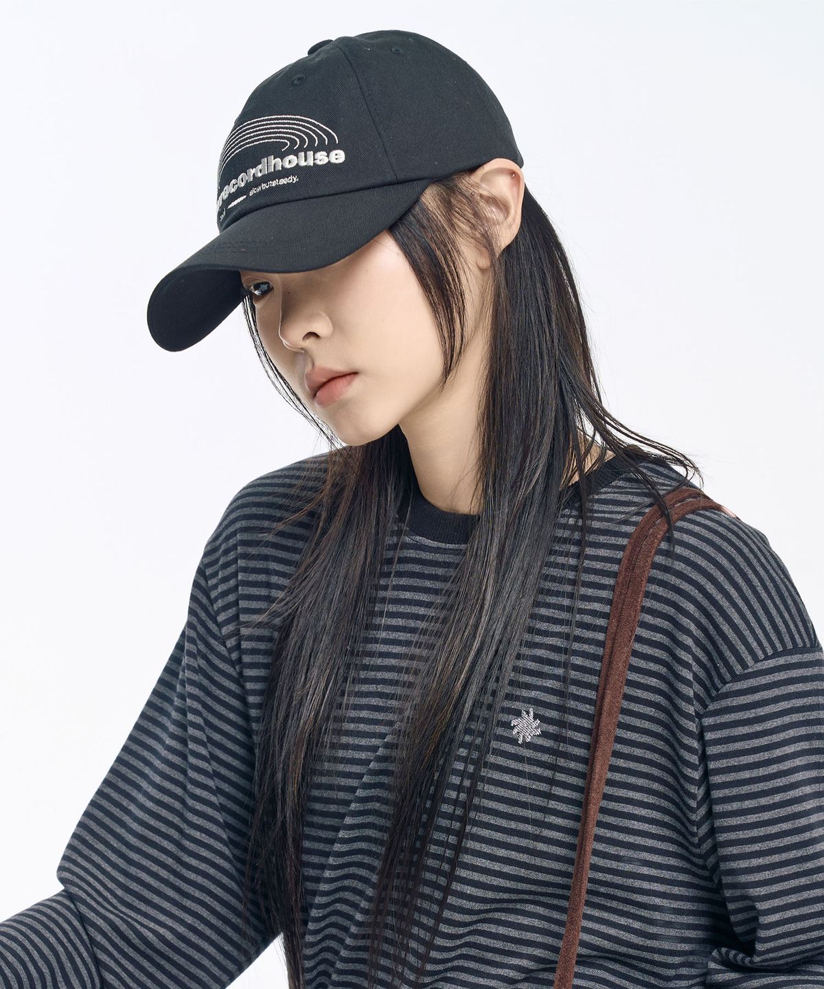 슬로우 레코드 하우스(SLOW RECORD HOUSE) SRH 레코드 볼캡_블랙