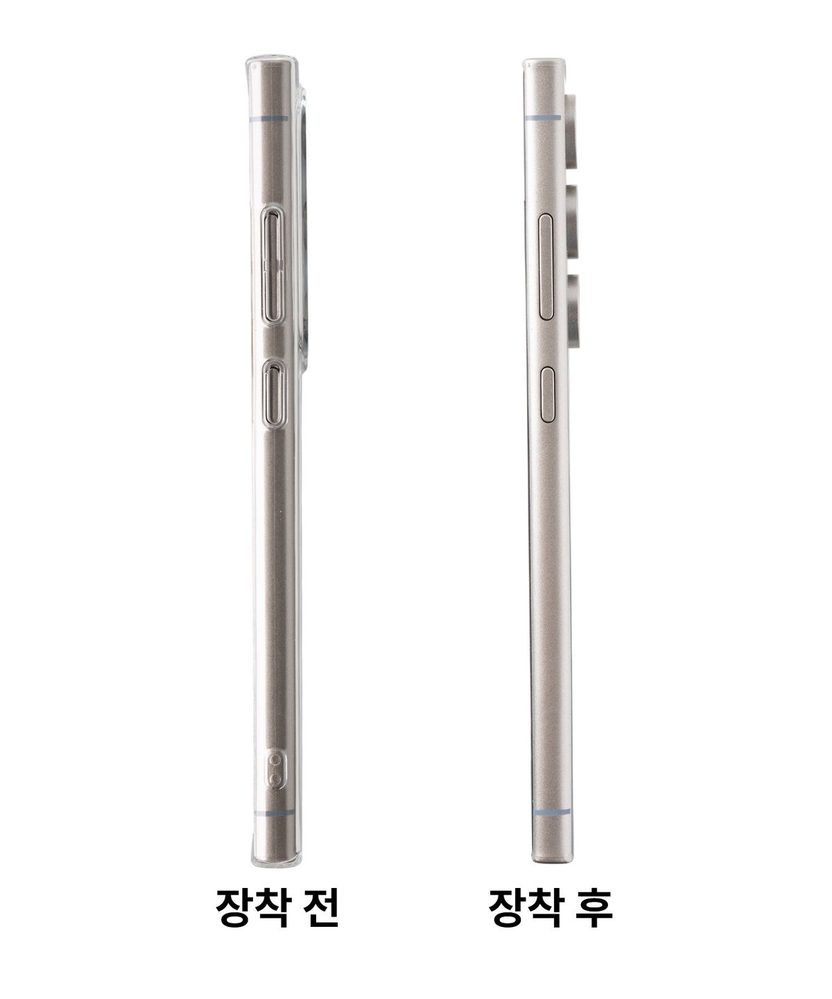 미니멀 스토어(MINIMALSTORE) 변색없는 투명 하드 슬림 갤럭시 케이스