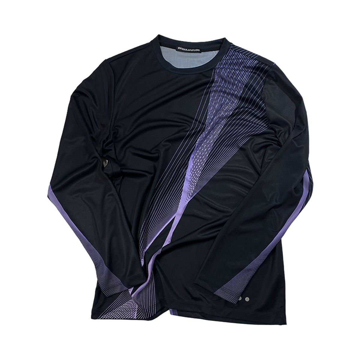 이레귤러(IRREGULAR) AGILE MESH L/S TEE (BLACK/PURPLE)