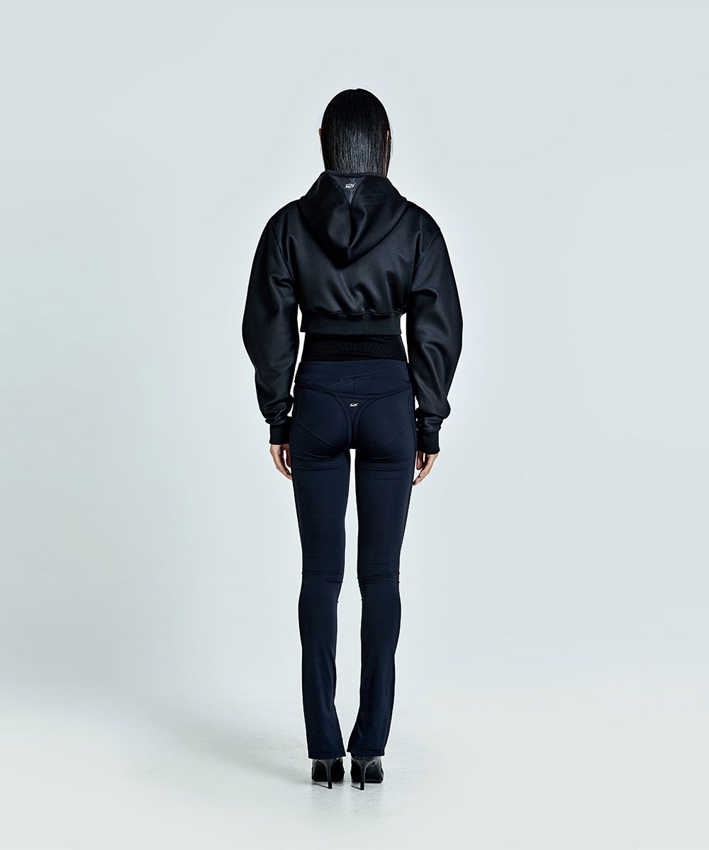 MUSINSA | 51PERCENT FOR WOMAN Metal Logo Thong Hoodie Zip-up