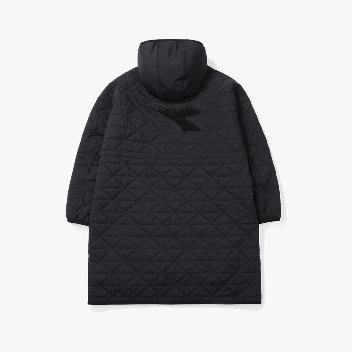 디아도라(diadora) 벤치 플리스 롱패딩 자켓 BLACK
