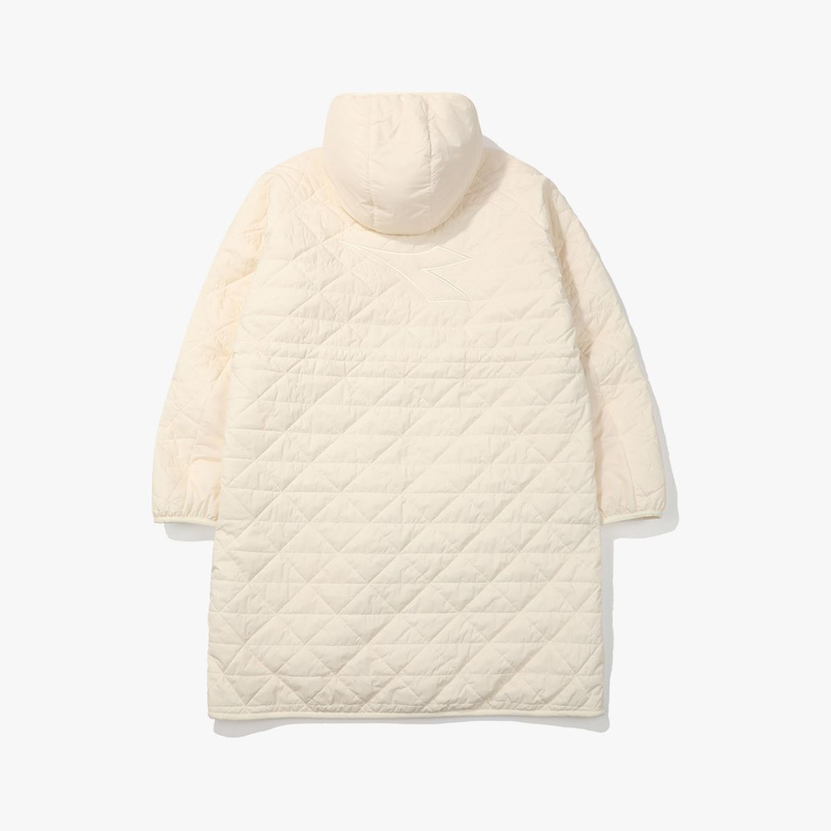 디아도라(diadora) 벤치 플리스 롱패딩 자켓 IVORY