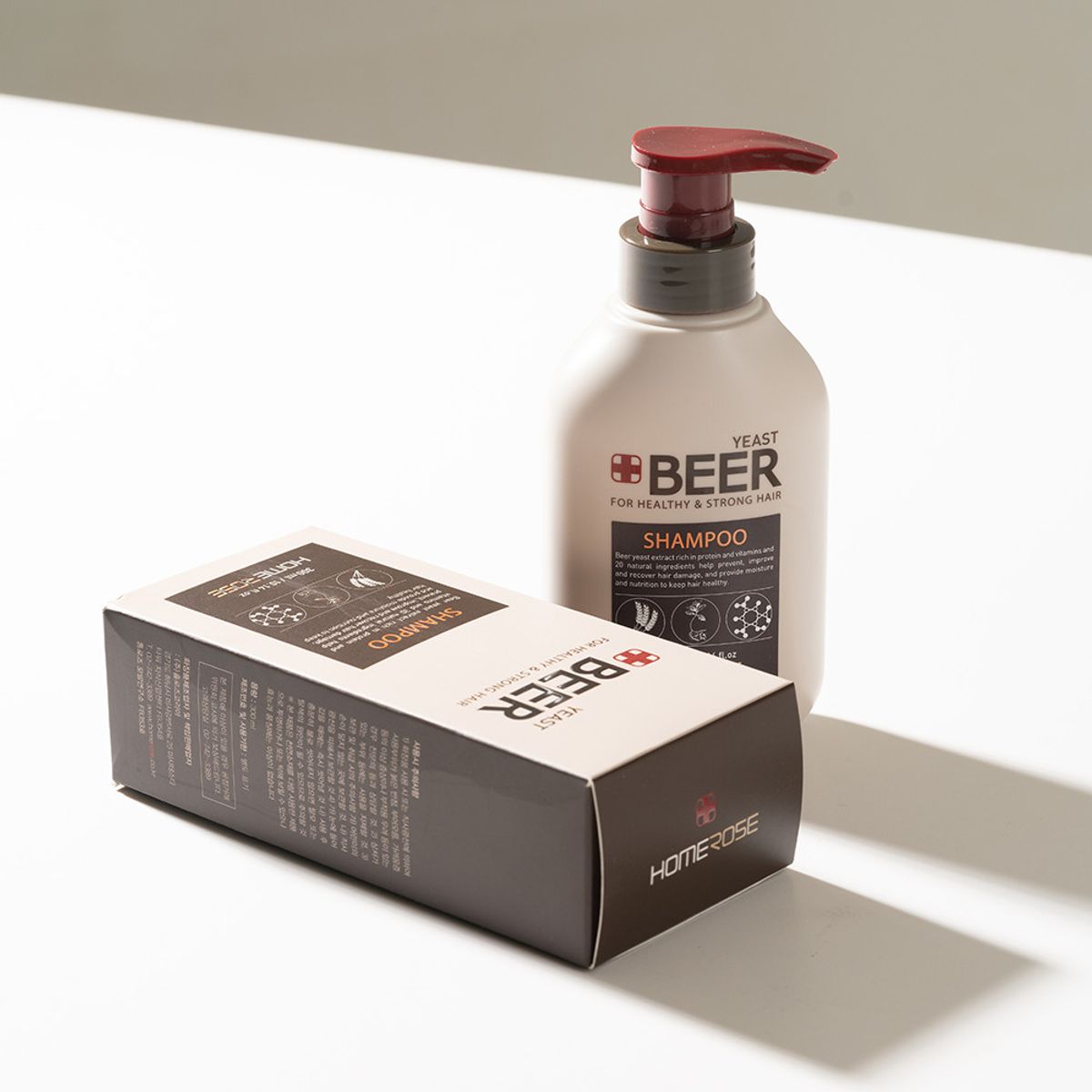 홈로즈(HOMEROSE) 맥주효모500,000ppm 홈로즈 탈모방지 육모촉진 일반샴푸 300ml