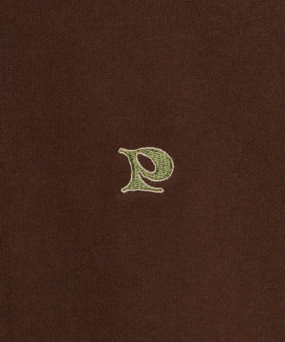 피스메이커(PIECE MAKER) OVERSIZED HENLEY NECK SWEATSHIRTS (BROWN)
