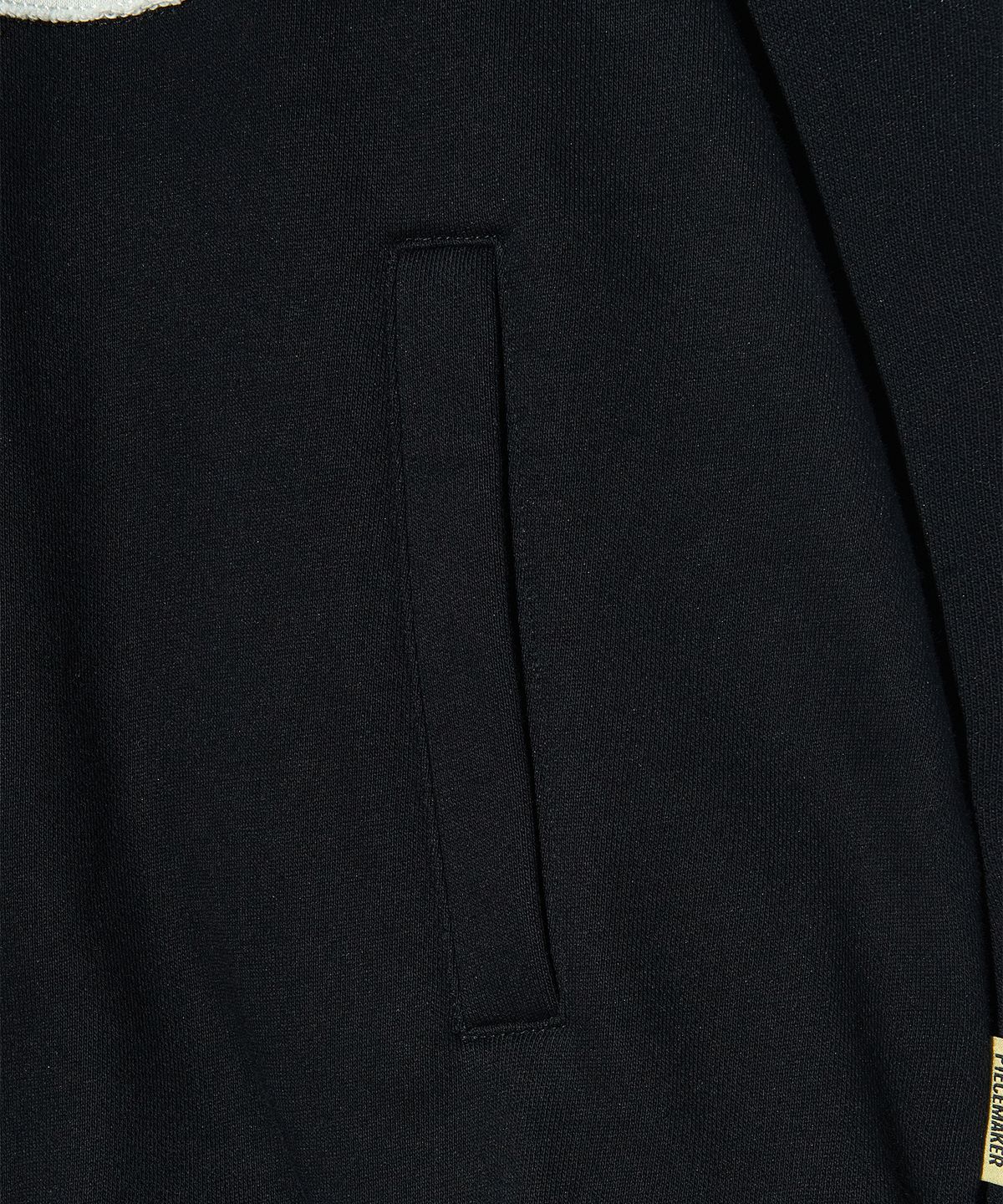피스메이커(PIECE MAKER) [2TYPE] PCE APPLIQUE ZIP HOODIE (BLACK)