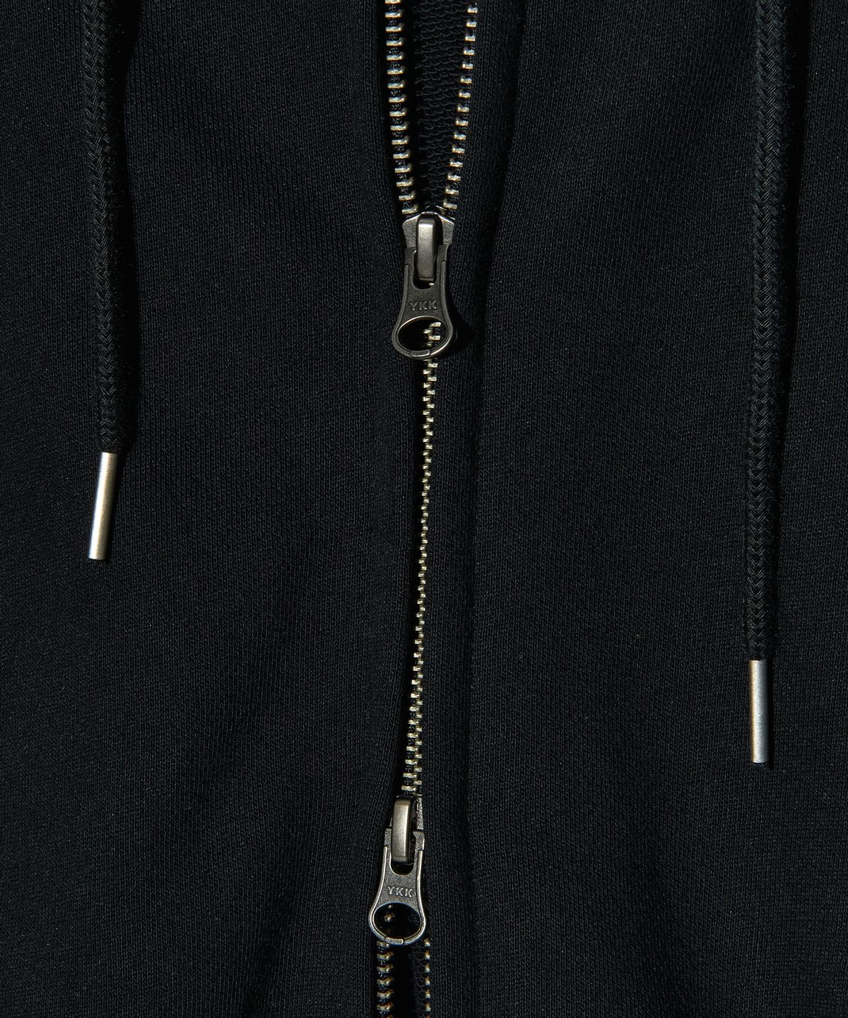 피스메이커(PIECE MAKER) [2TYPE] PCE APPLIQUE ZIP HOODIE (BLACK)