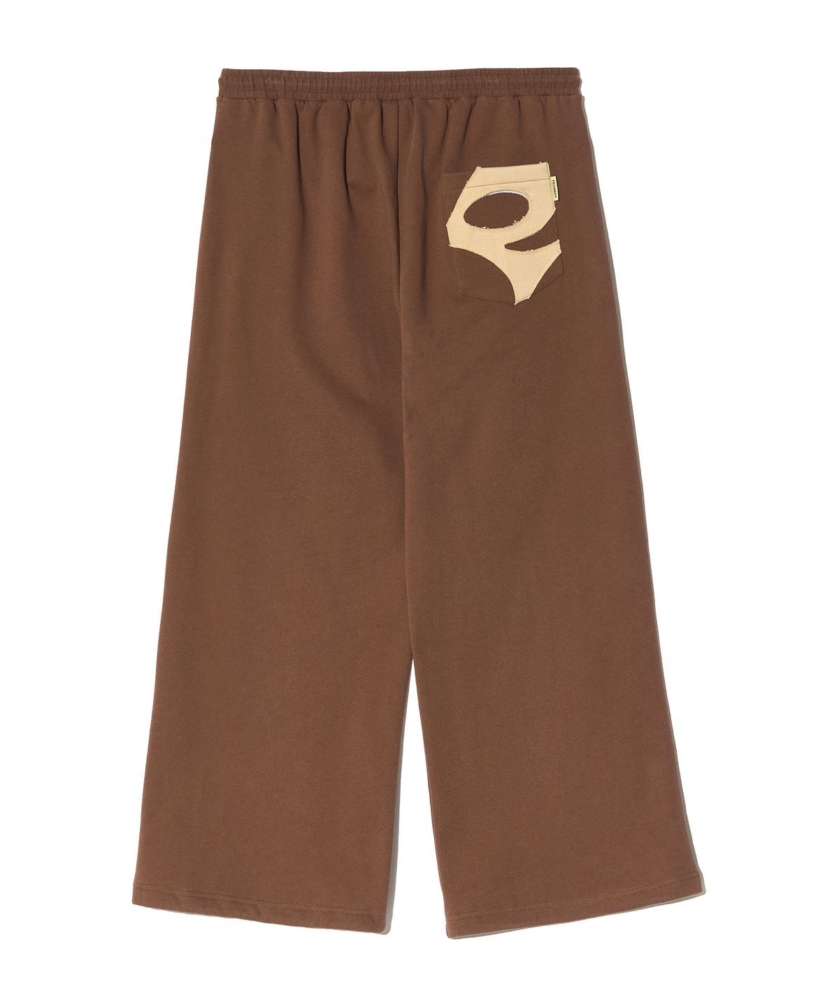 피스메이커(PIECE MAKER) PCE POCKET APPLIQUE SWEAT PANTS (BROWN)