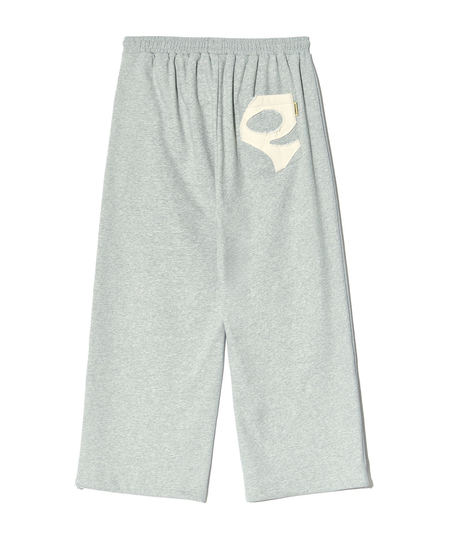 MUSINSA | PIECEMAKER PCE POCKET APPLIQUE SWEAT PANTS (GREY)