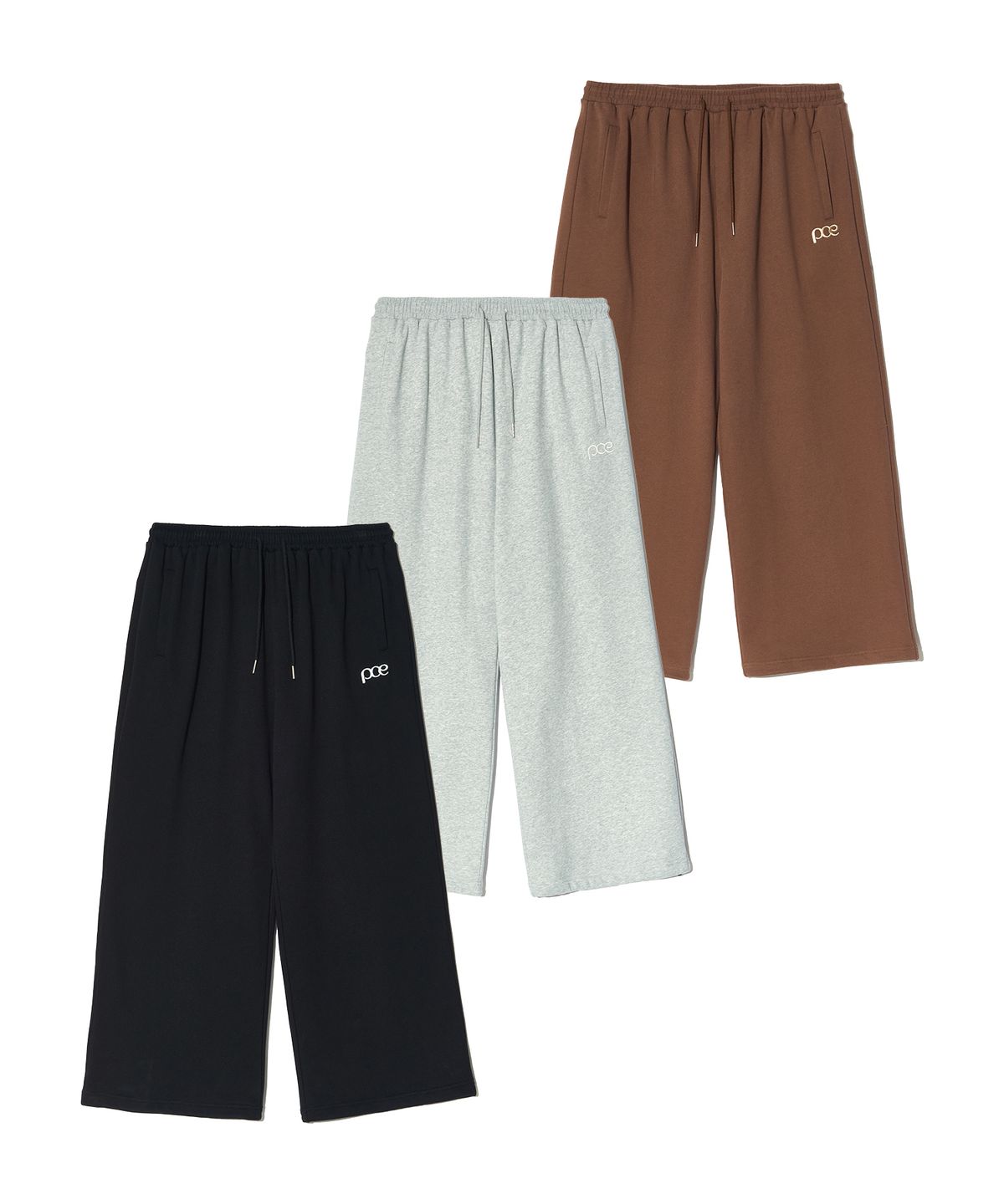 피스메이커(PIECE MAKER) PCE POCKET APPLIQUE SWEAT PANTS (GREY)