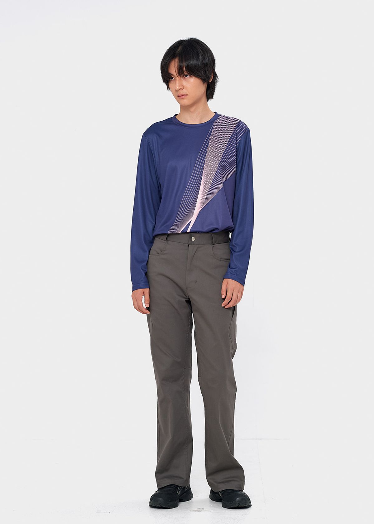이레귤러(IRREGULAR) AGILE MESH L/S TEE (PURPLE/PINK)