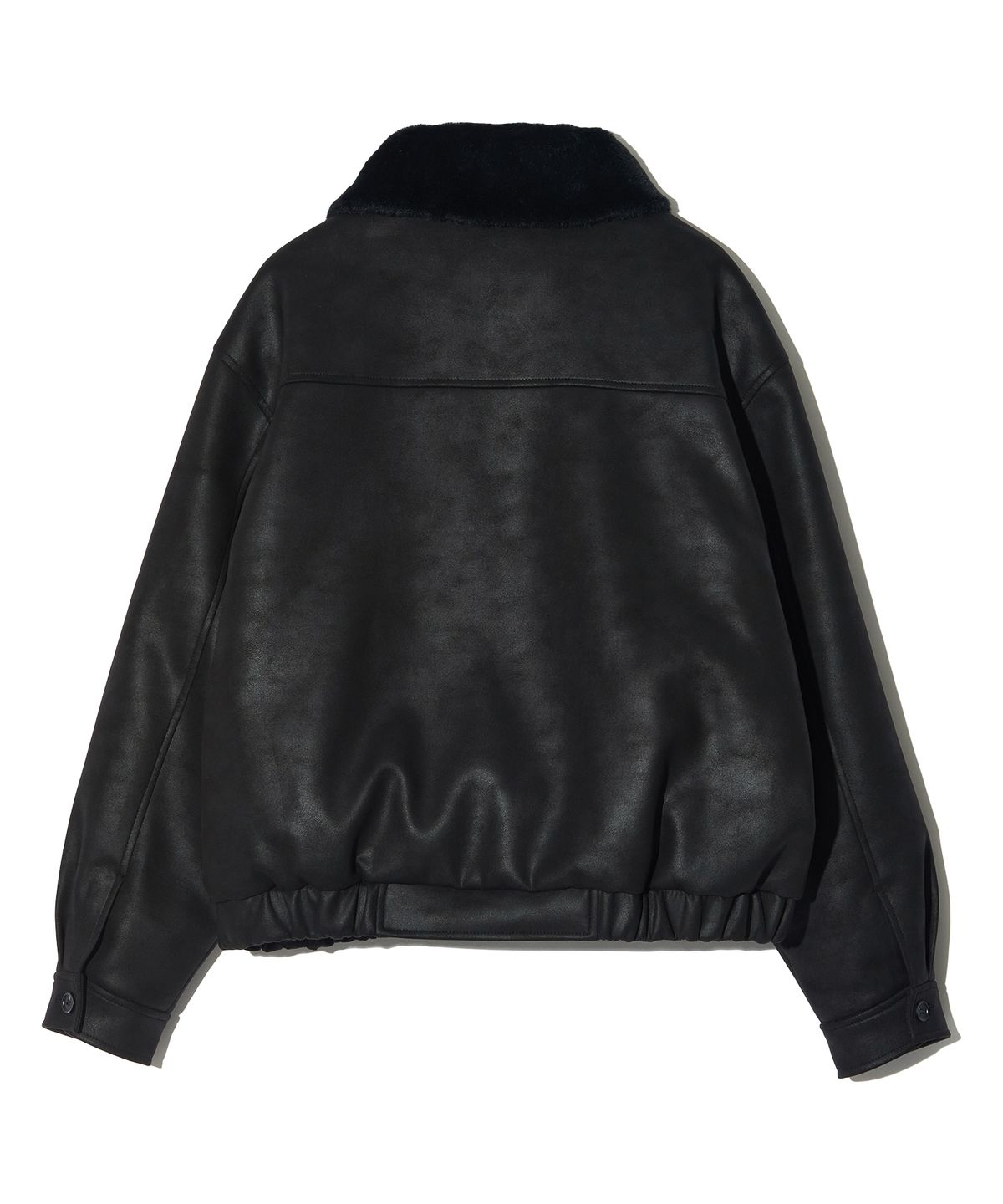 피스메이커(PIECE MAKER) [2TYPE] SUEDE MUSTANG PADDED BLOUSON (BLACK)