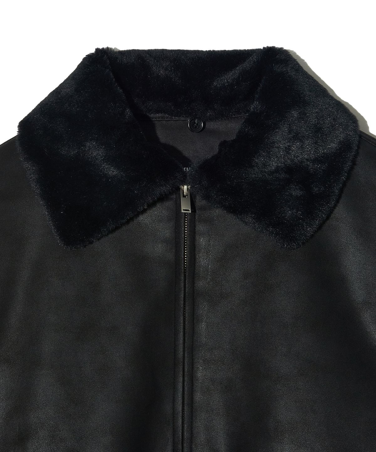 피스메이커(PIECE MAKER) [2TYPE] SUEDE MUSTANG PADDED BLOUSON (BLACK)