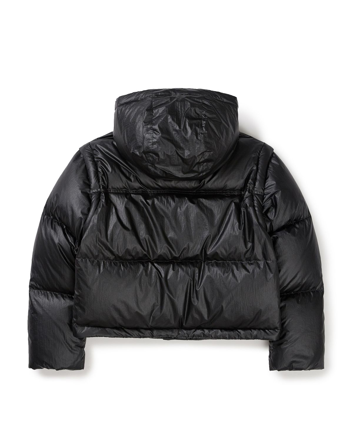 스노우피크 어패럴(SNOWPEAK APPAREL) 글로시 여성 후드 디테쳐블 푸퍼 다운 자켓 (S24WWTDJ23) Black