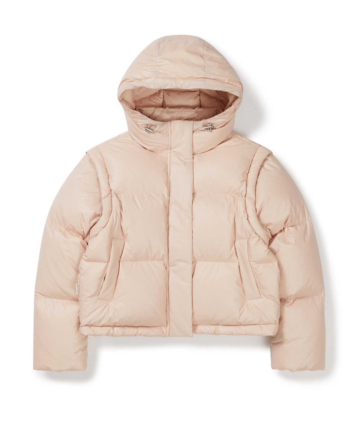 스노우피크 어패럴(SNOWPEAK APPAREL) 글로시 여성 후드 디테쳐블 푸퍼 다운 자켓 (S24WWTDJ23) Light Pink