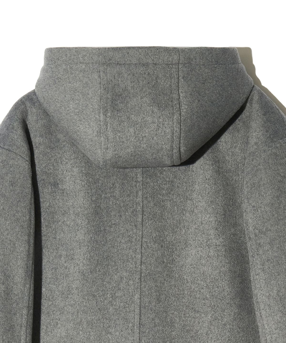 피스메이커(PIECE MAKER) HAND STITCH HOODIE MAXI WOOL COAT (GREY)