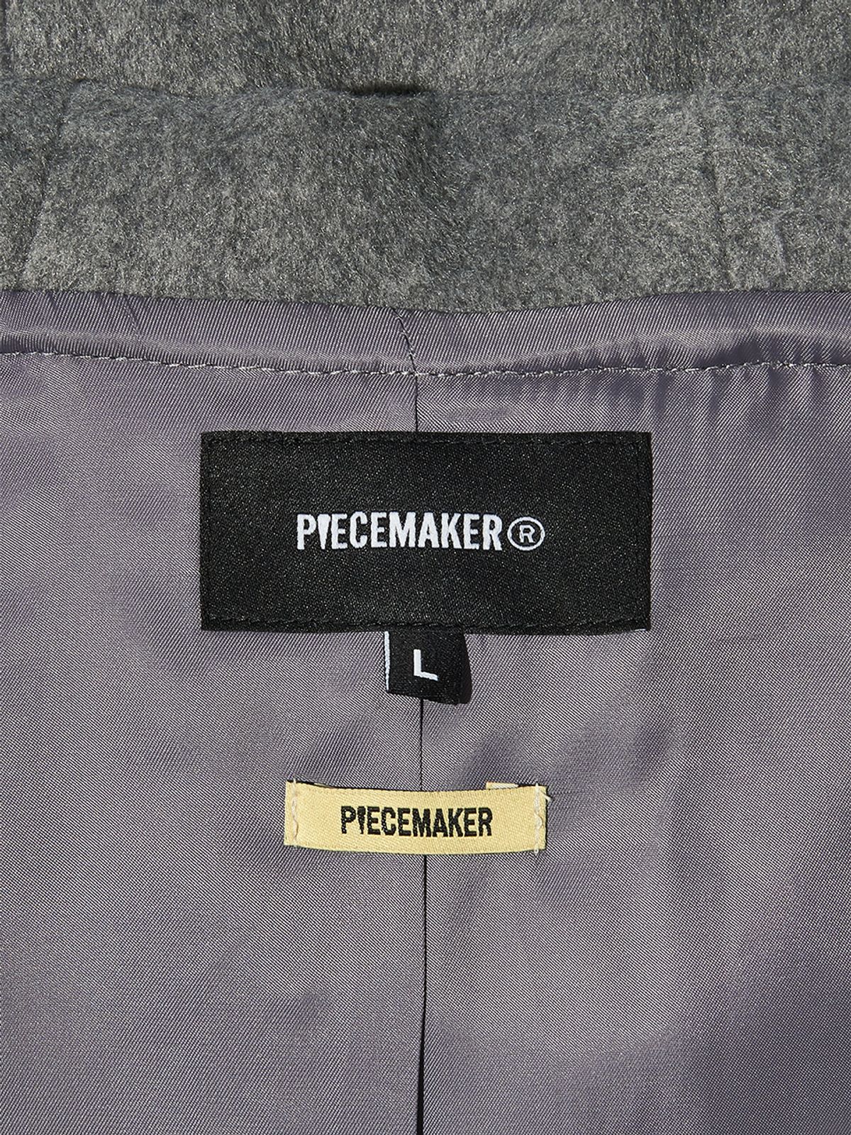 피스메이커(PIECE MAKER) HAND STITCH HOODIE MAXI WOOL COAT (GREY)