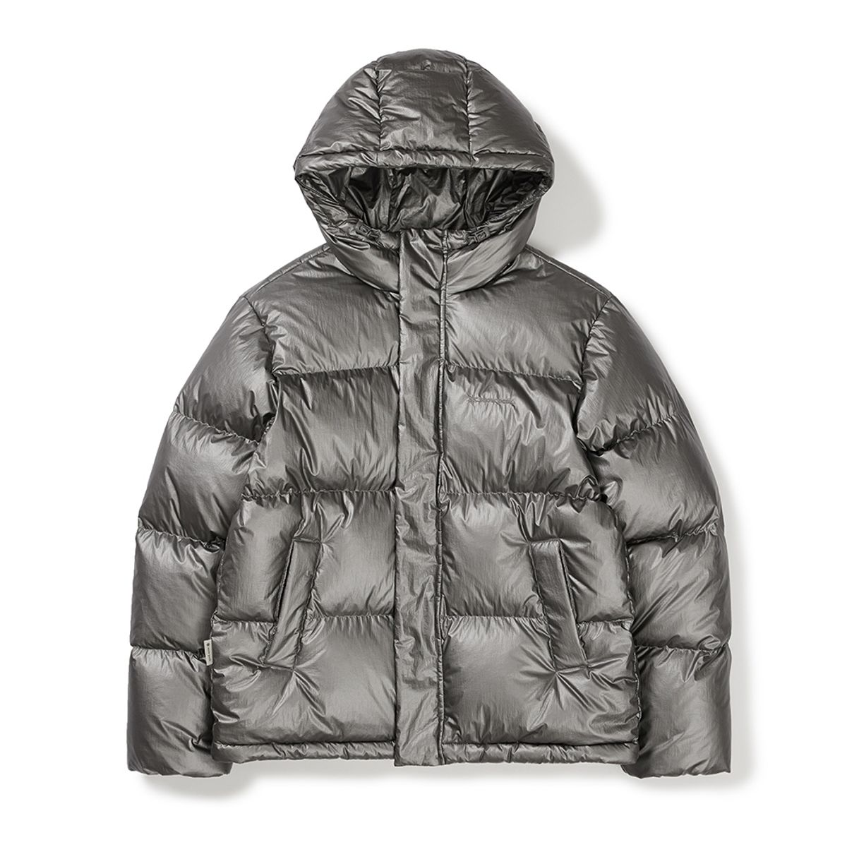 스노우피크 어패럴(SNOWPEAK APPAREL) 글로시 후드 푸퍼 다운 자켓 (S24WMTDJ22) Dark Silver