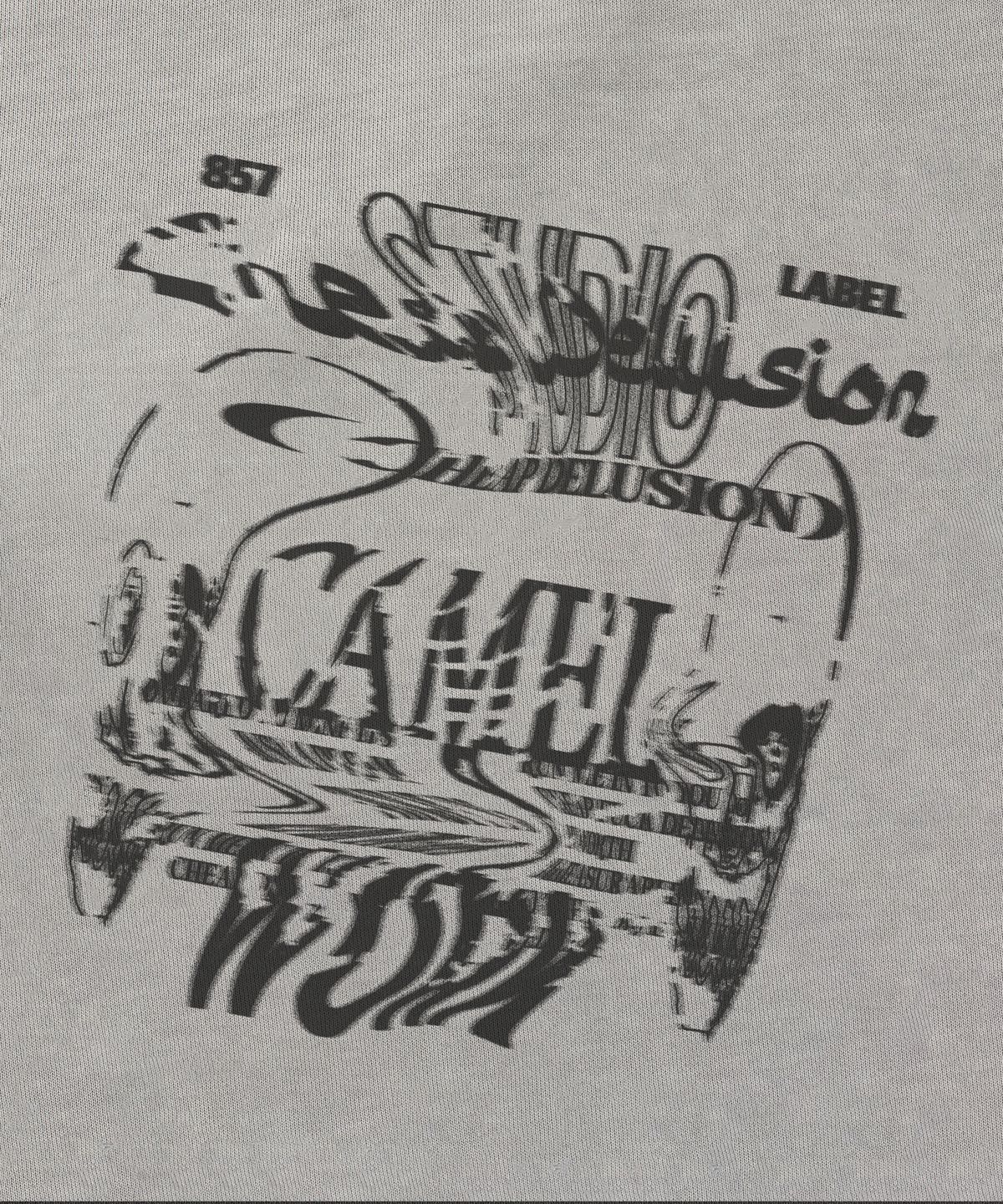 카멜워크(CAMEL WORK) 칩 딜루전 그런지 스웨트셔츠(피그먼트 그레이)