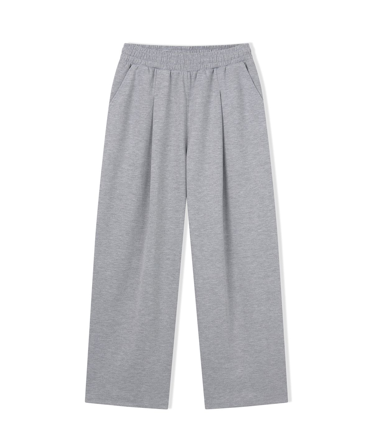 카멜워크(CAMEL WORK) 원 턱 와이드 스웨트팬츠(그레이)