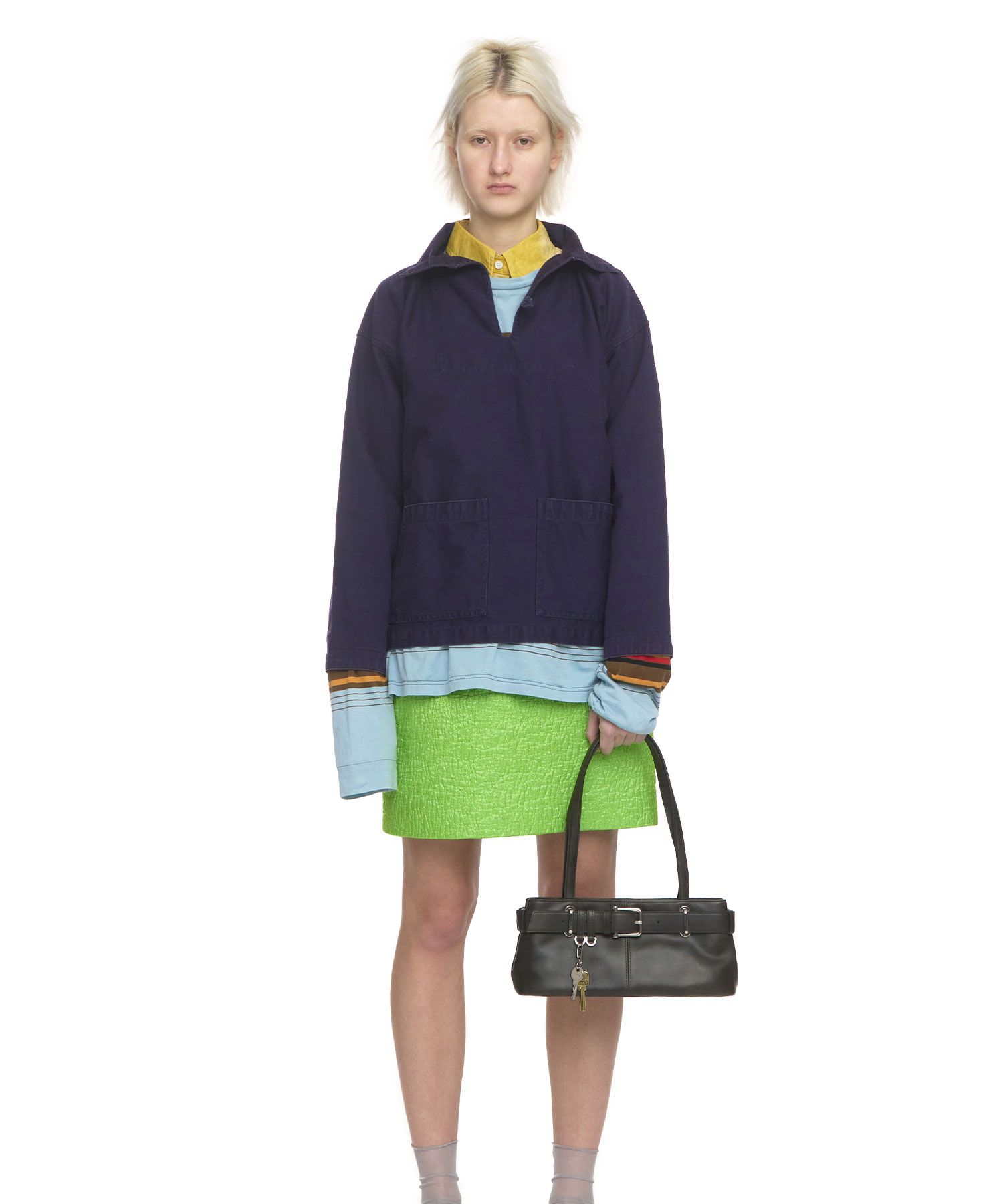 MUSINSA | OSOI SHOULDER BROCLE MINI [STAIN BROWN]