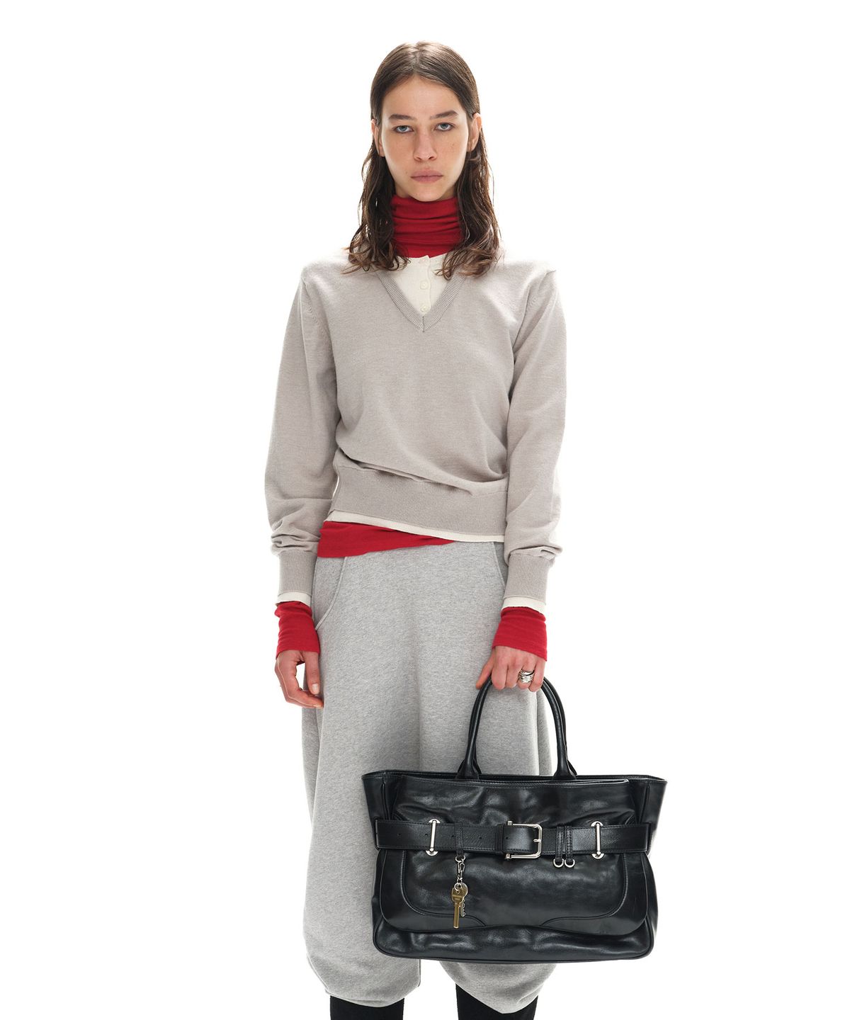오소이(OSOI) TOTE BROCLE [STONE BLACK]