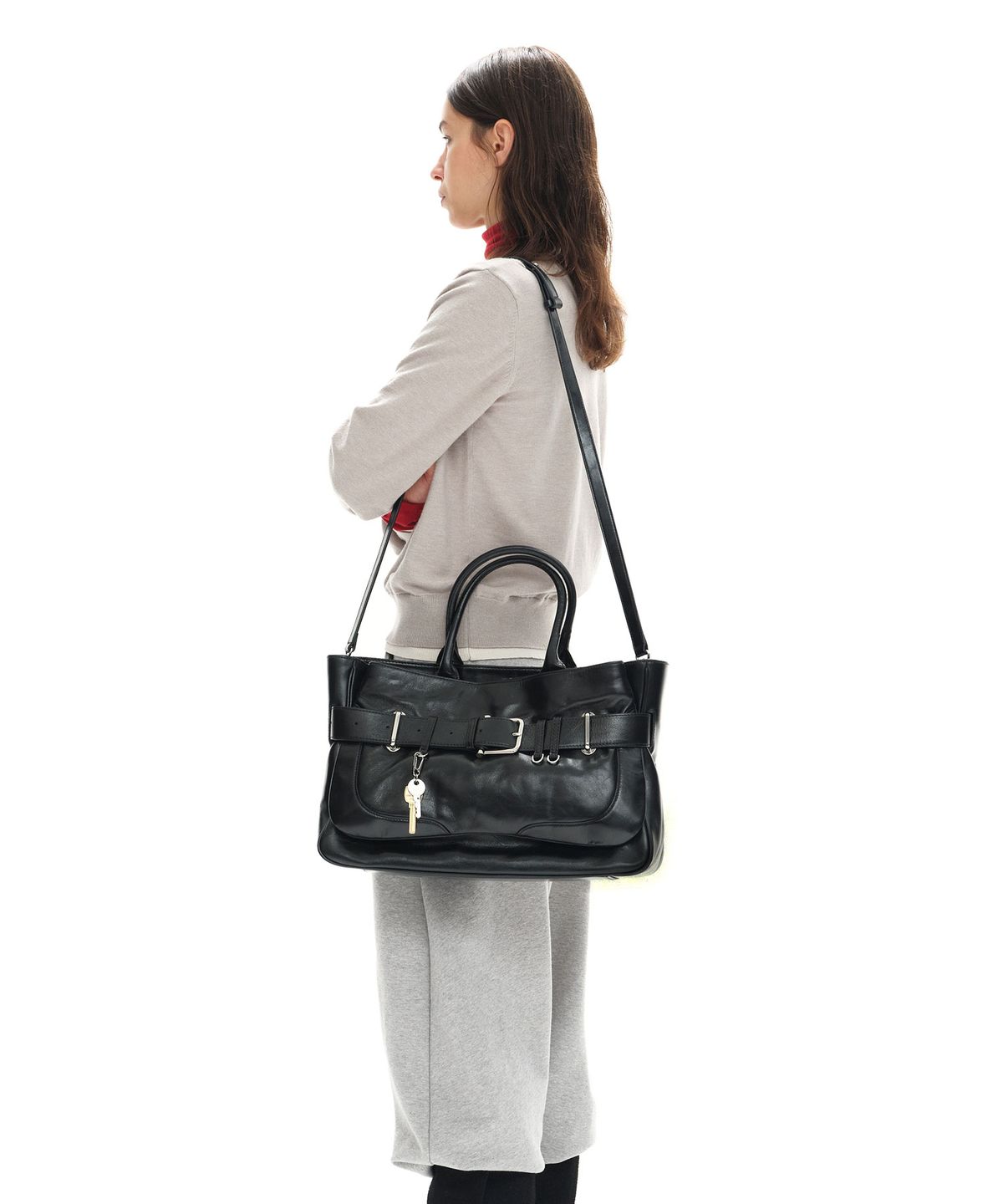 오소이(OSOI) TOTE BROCLE [STONE BLACK]