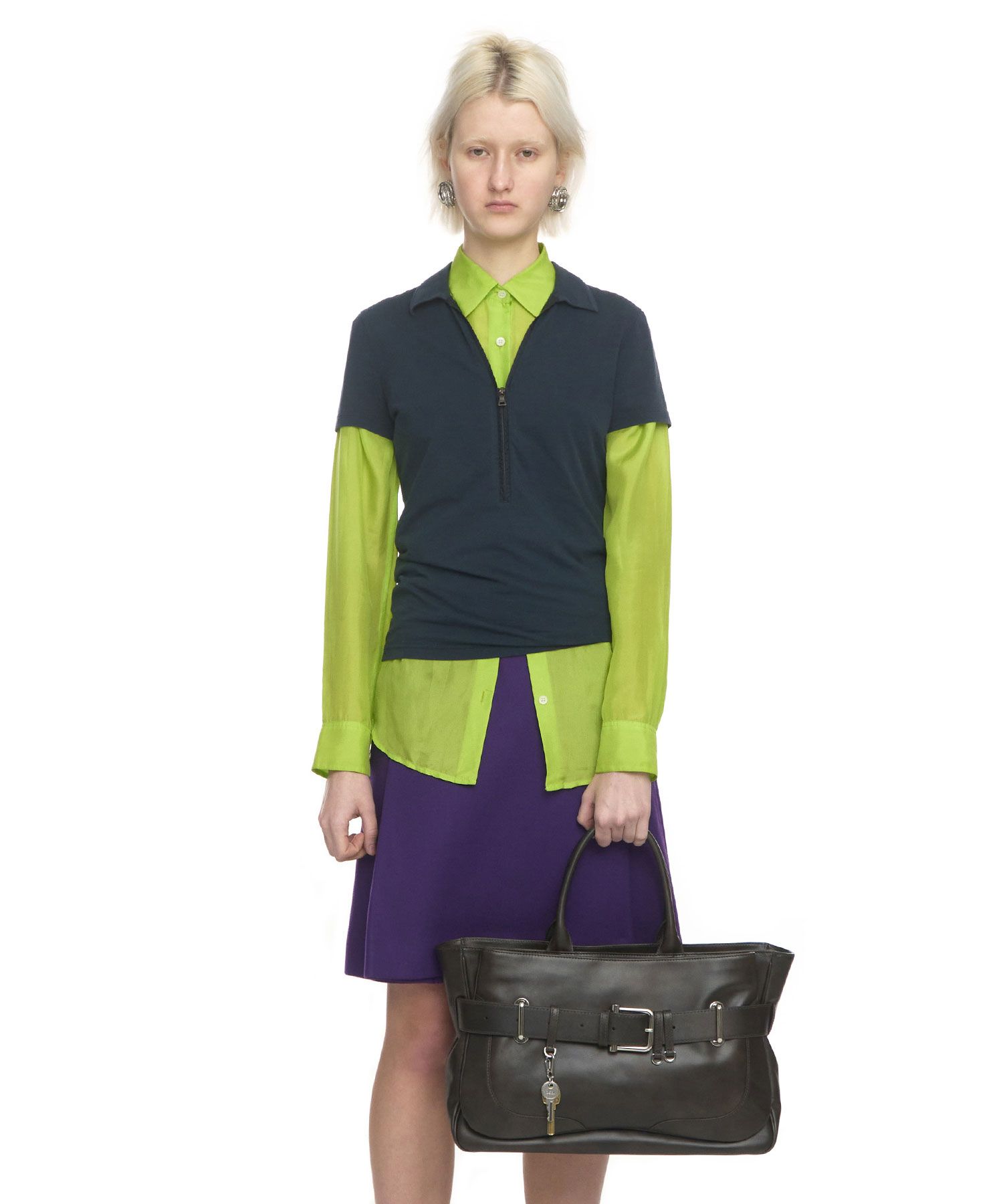 定価4万 OSOI BELTED BROCLE MICRO ブラウン OSOI