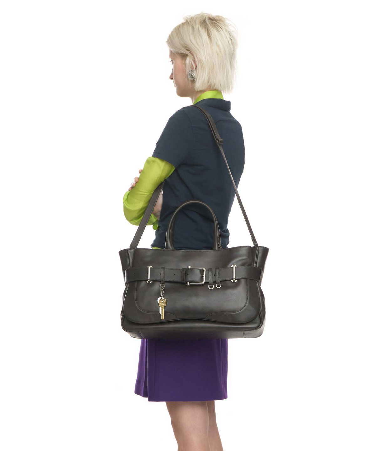 오소이(OSOI) TOTE BROCLE [STAIN BROWN]