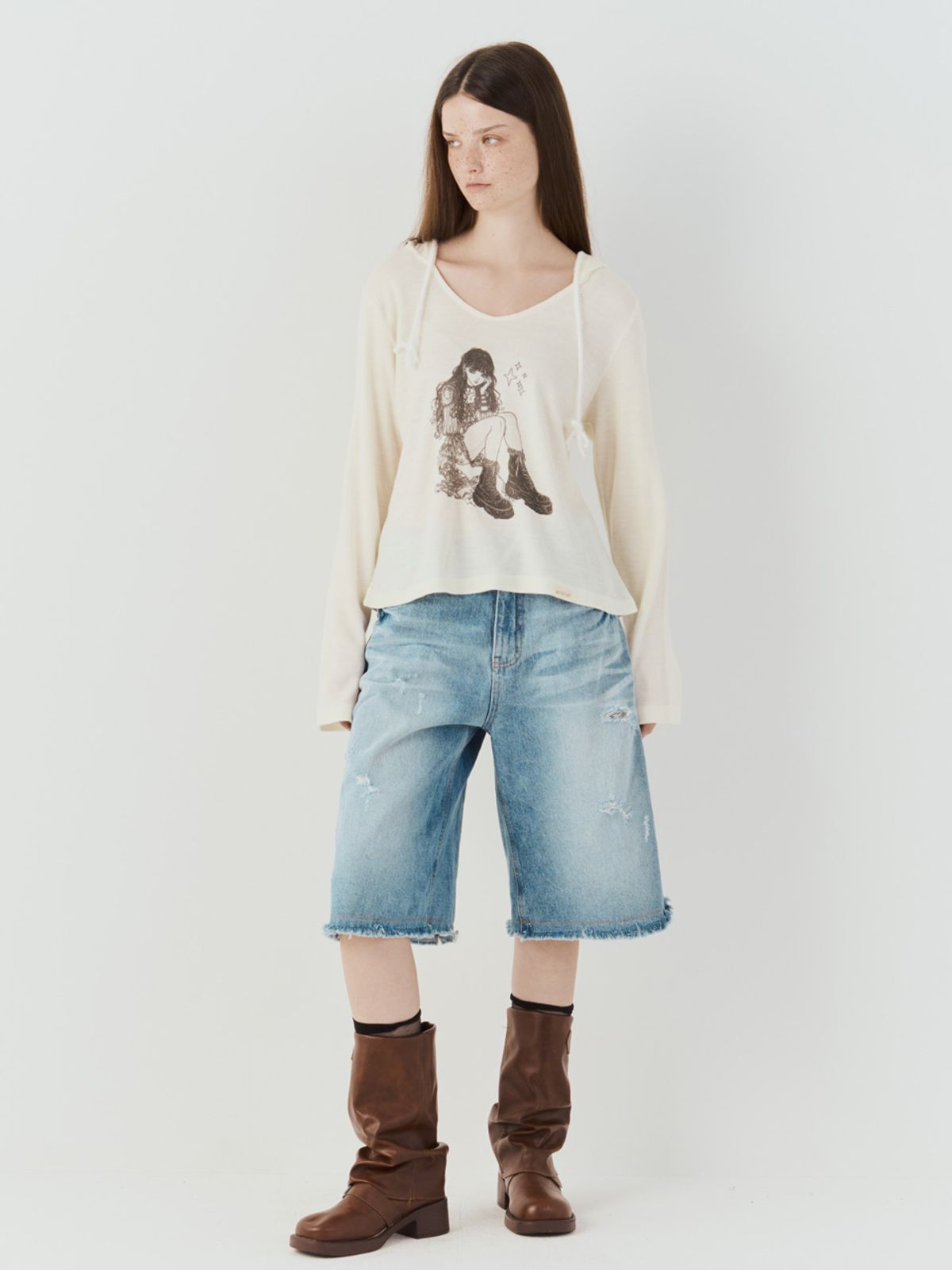 쎄쎄쎄(SETSETSET) NOVA HOODED KNIT TOP