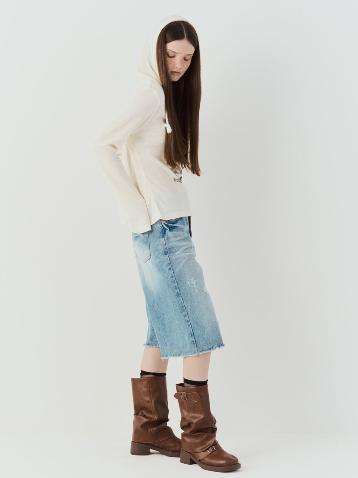 쎄쎄쎄(SETSETSET) NOVA HOODED KNIT TOP