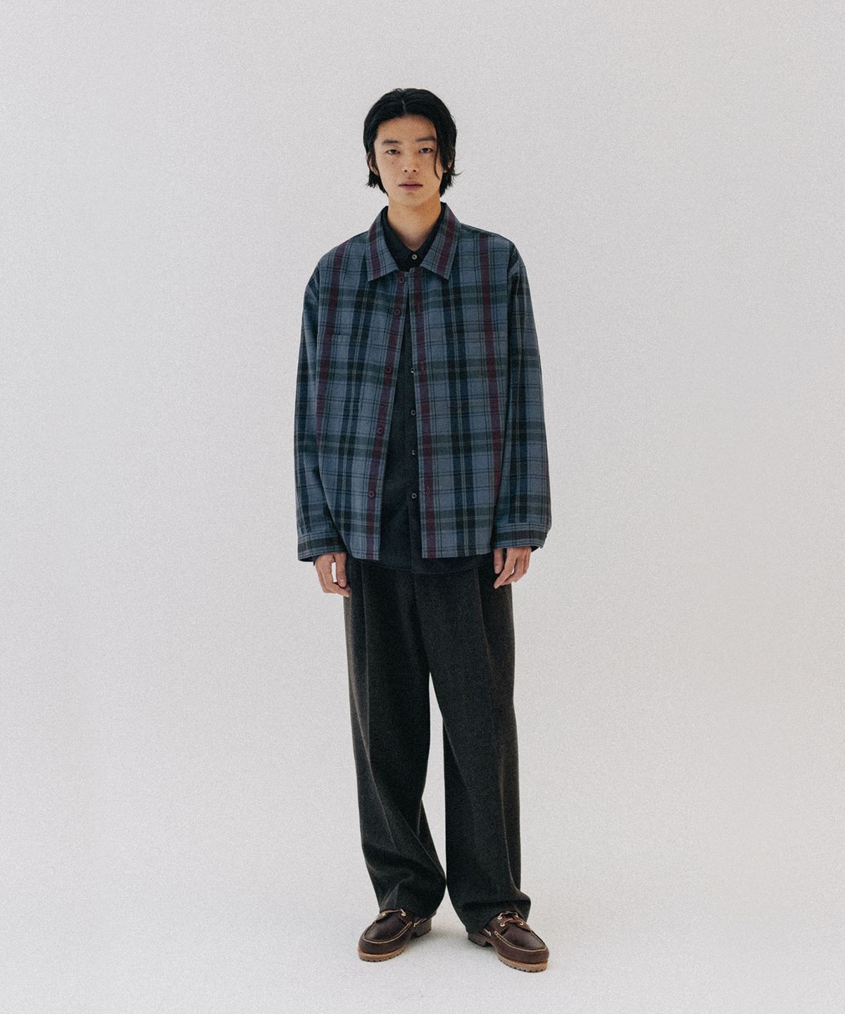 블랭크룸(BLANKROOM) 울 트라우저_BROWN
