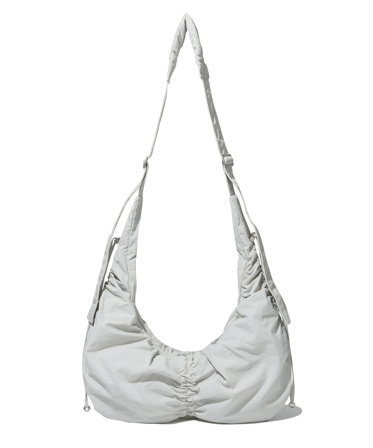 ★COVERNAT WOMAN★ Cloverheart Ecofur Hobo Bag Beige CO2304T MUSINSA | COVERNAT WOMAN Clover Heart Shirring Medium Nylon