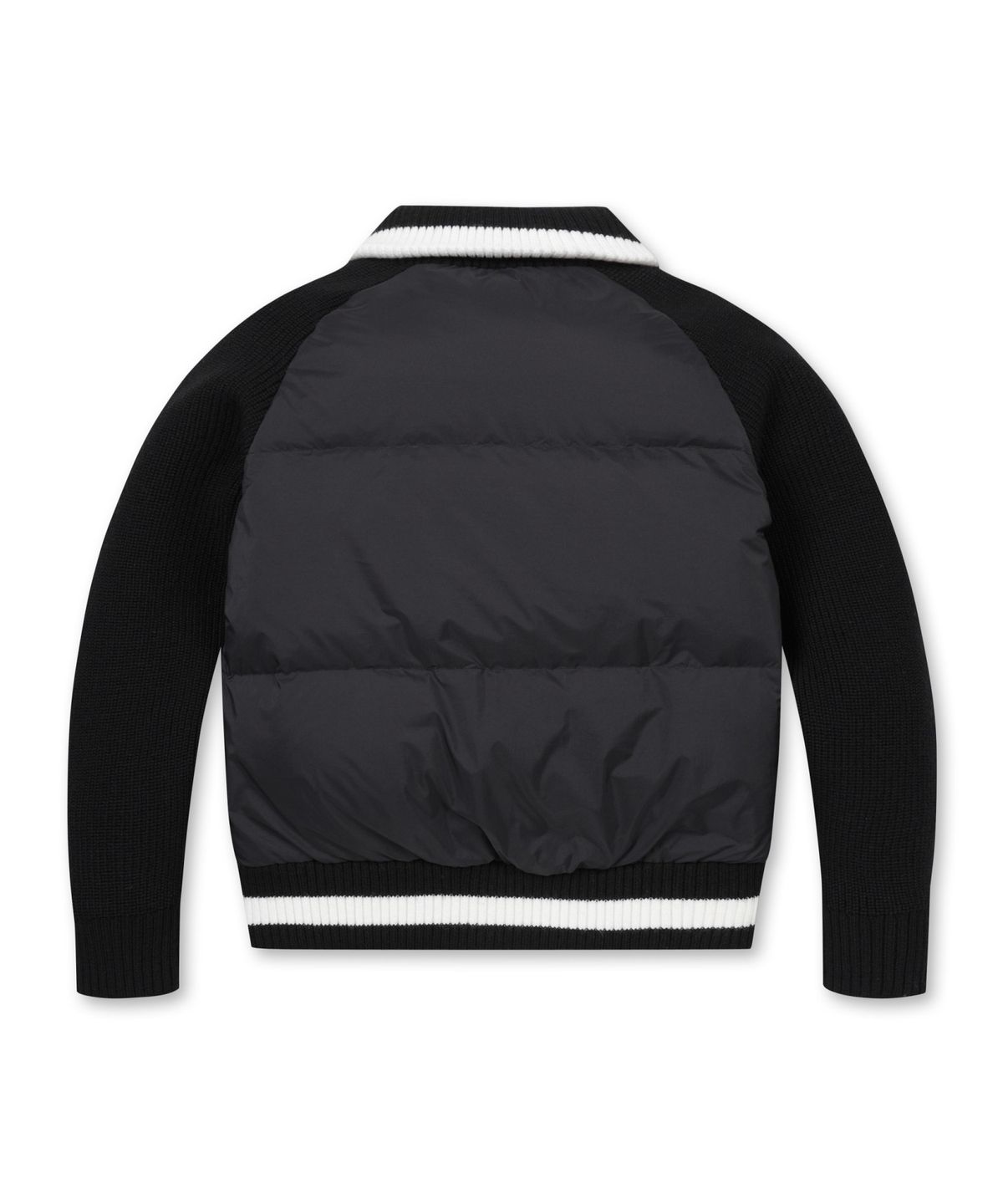 골든베어(GOLDEN BEAR) (WOMEN) Knit Hybrid Full Zip-up Jacket(Black)_G5UAW24832BKX