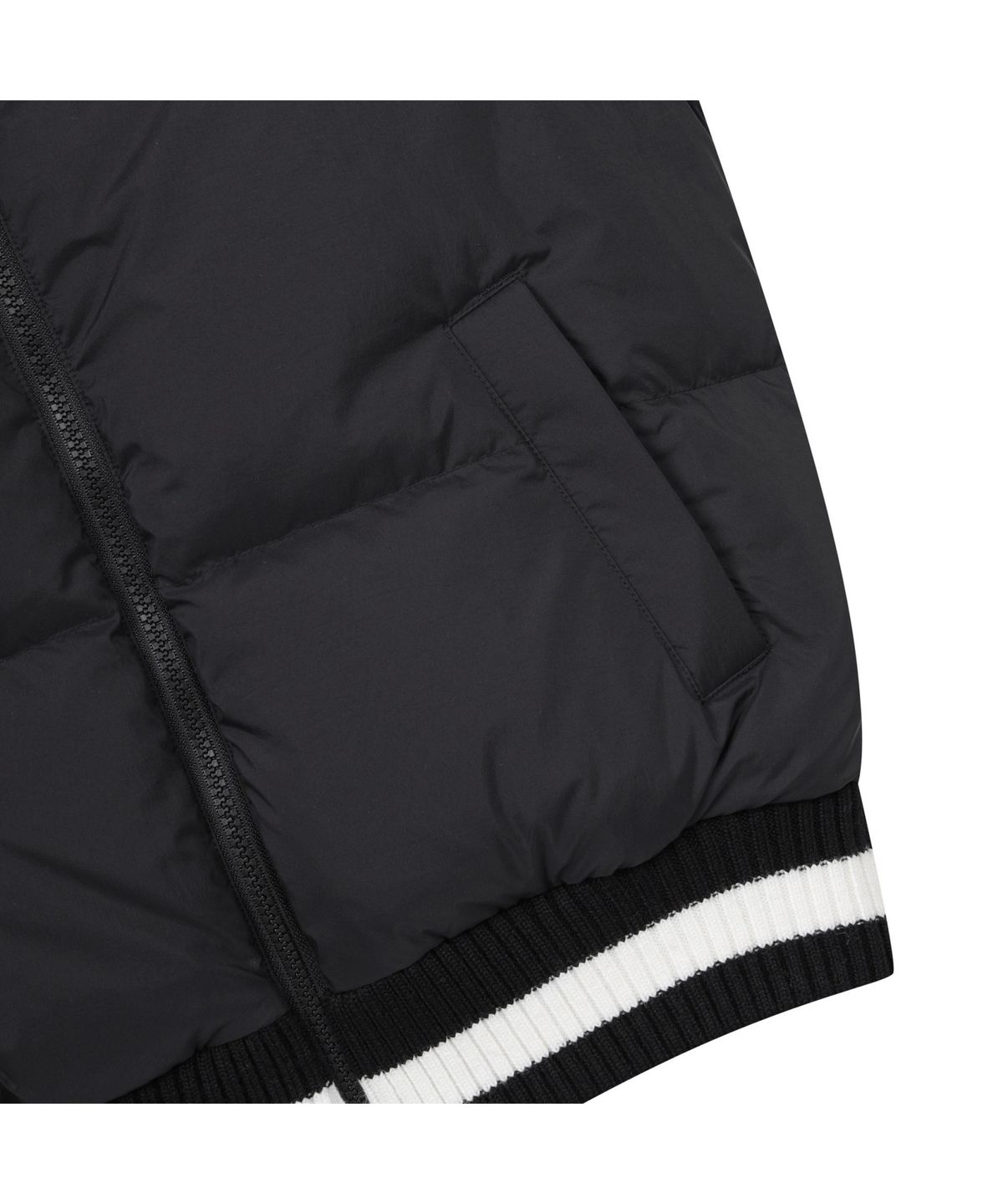 골든베어(GOLDEN BEAR) (WOMEN) Knit Hybrid Full Zip-up Jacket(Black)_G5UAW24832BKX