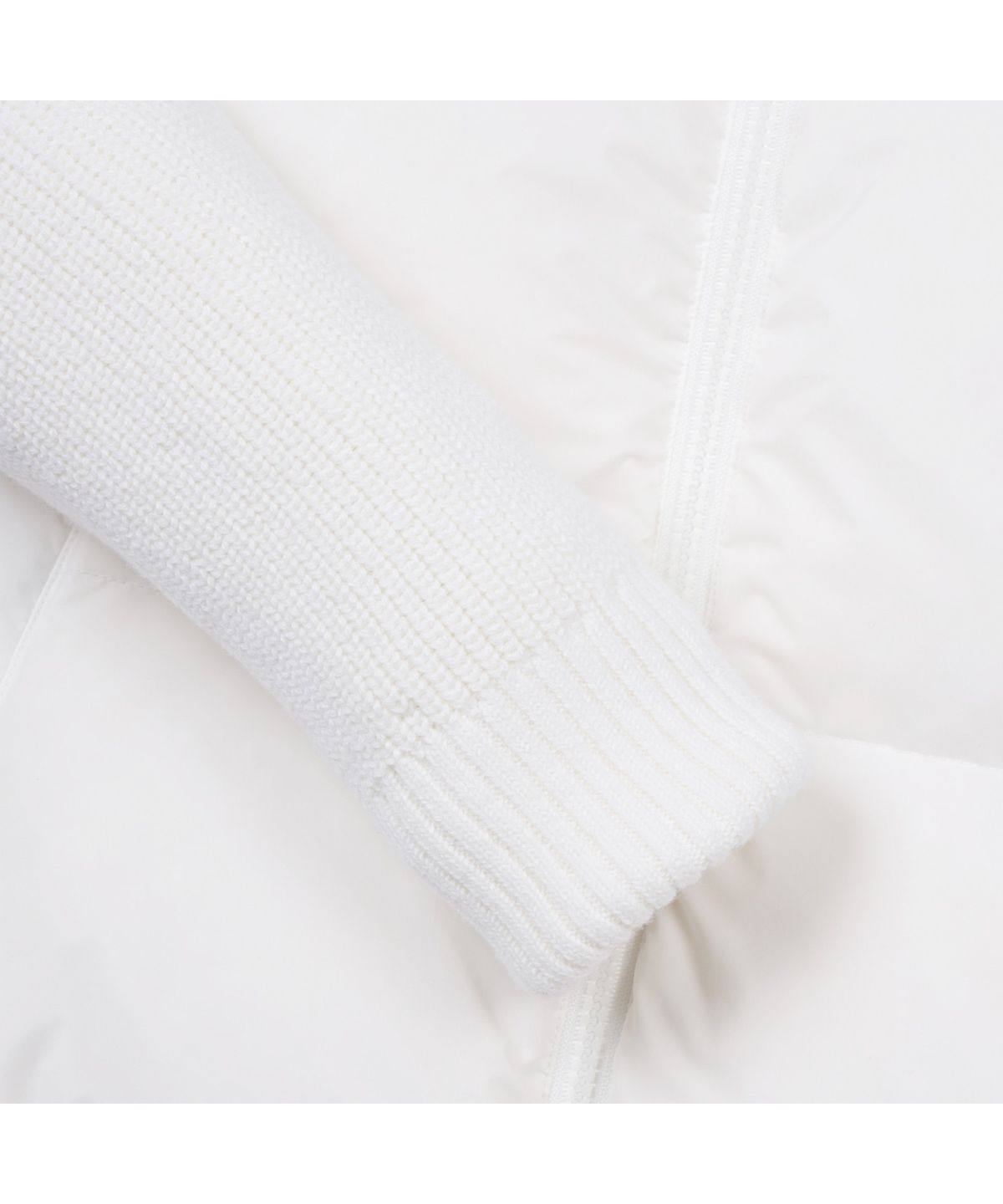 골든베어(GOLDEN BEAR) (WOMEN) Knit Hybrid Full Zip-up Jacket(Ivory)_G5UAW24832IVX