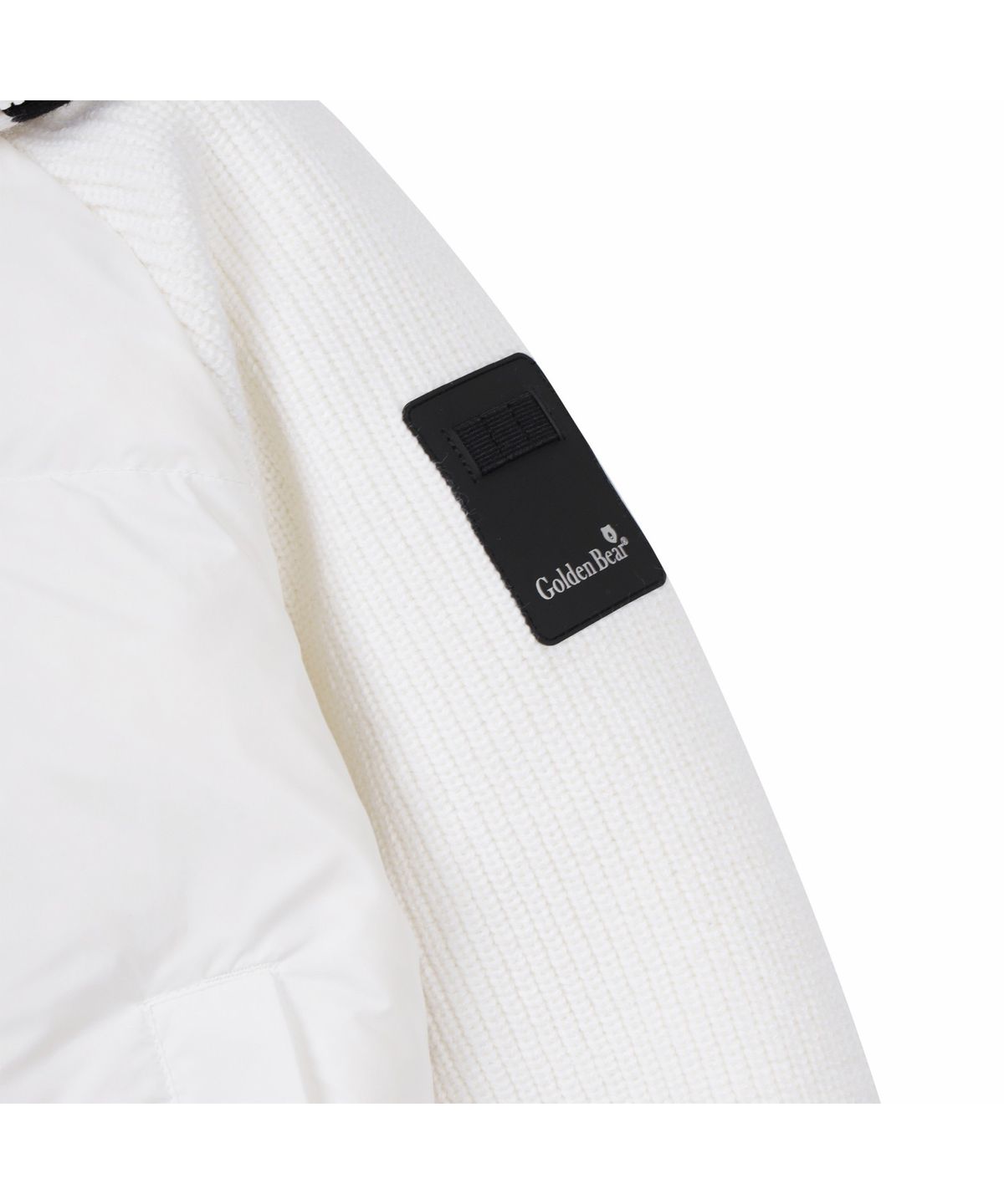 골든베어(GOLDEN BEAR) (WOMEN) Knit Hybrid Full Zip-up Jacket(Ivory)_G5UAW24832IVX